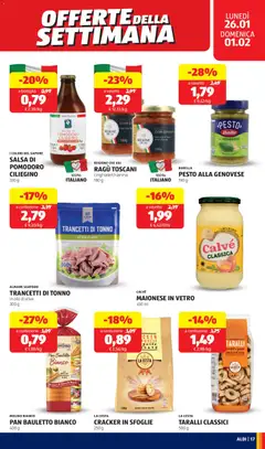 Anteprima del volantino TRANCETTI DI TONNO, in olio di oliva 300 g valido a partire dal 26.01.2026 | Pagina: 17 | Prodotti: Pomodoro, Basilico, Ragú, Tonno