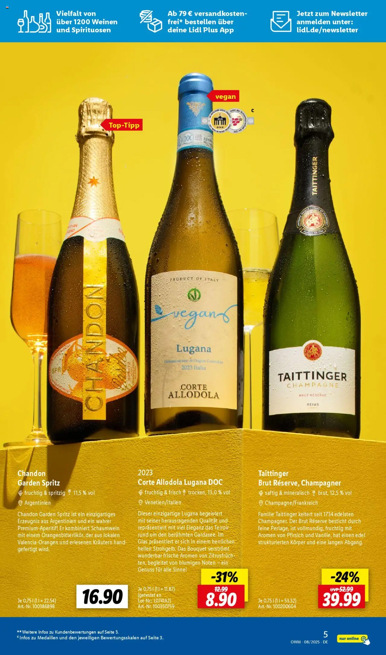 Lidl - Wein & Spirituosen im Onlineshop - gültig ab dem 01.08.2025 | Seite: 5 | Produkte: Pfirsich