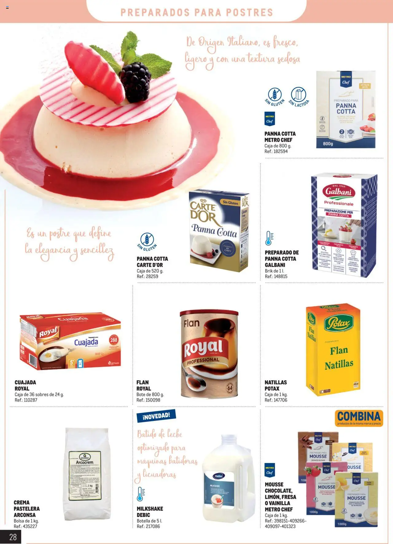 Makro - Especial Postres │ válido desde el 04.03.2025 | Página: 28 | Productos: Chocolate, Crema, Bolsa, Caja