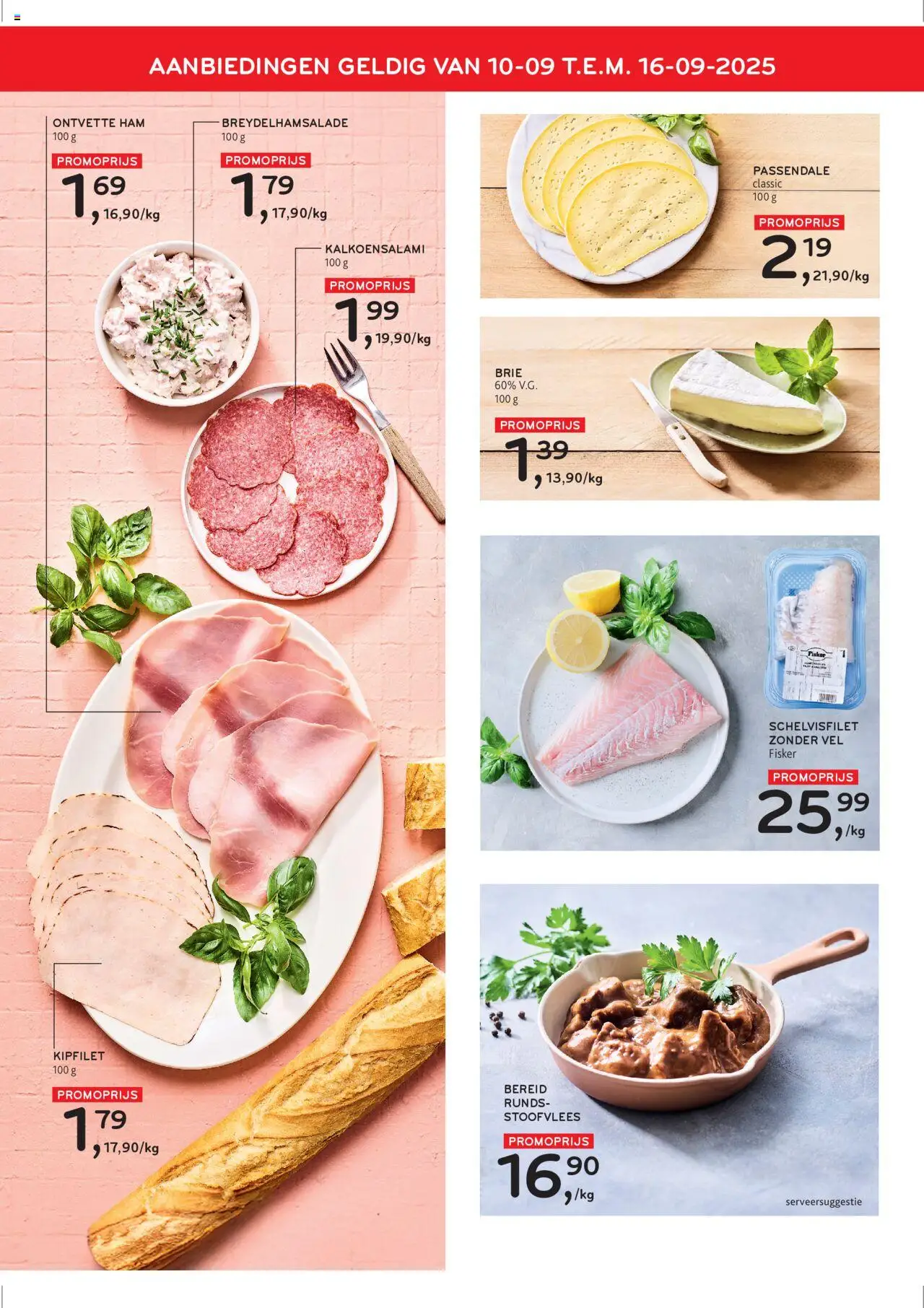  | Pagina: 2 | Producten: Ham, Stoofvlees, Brie