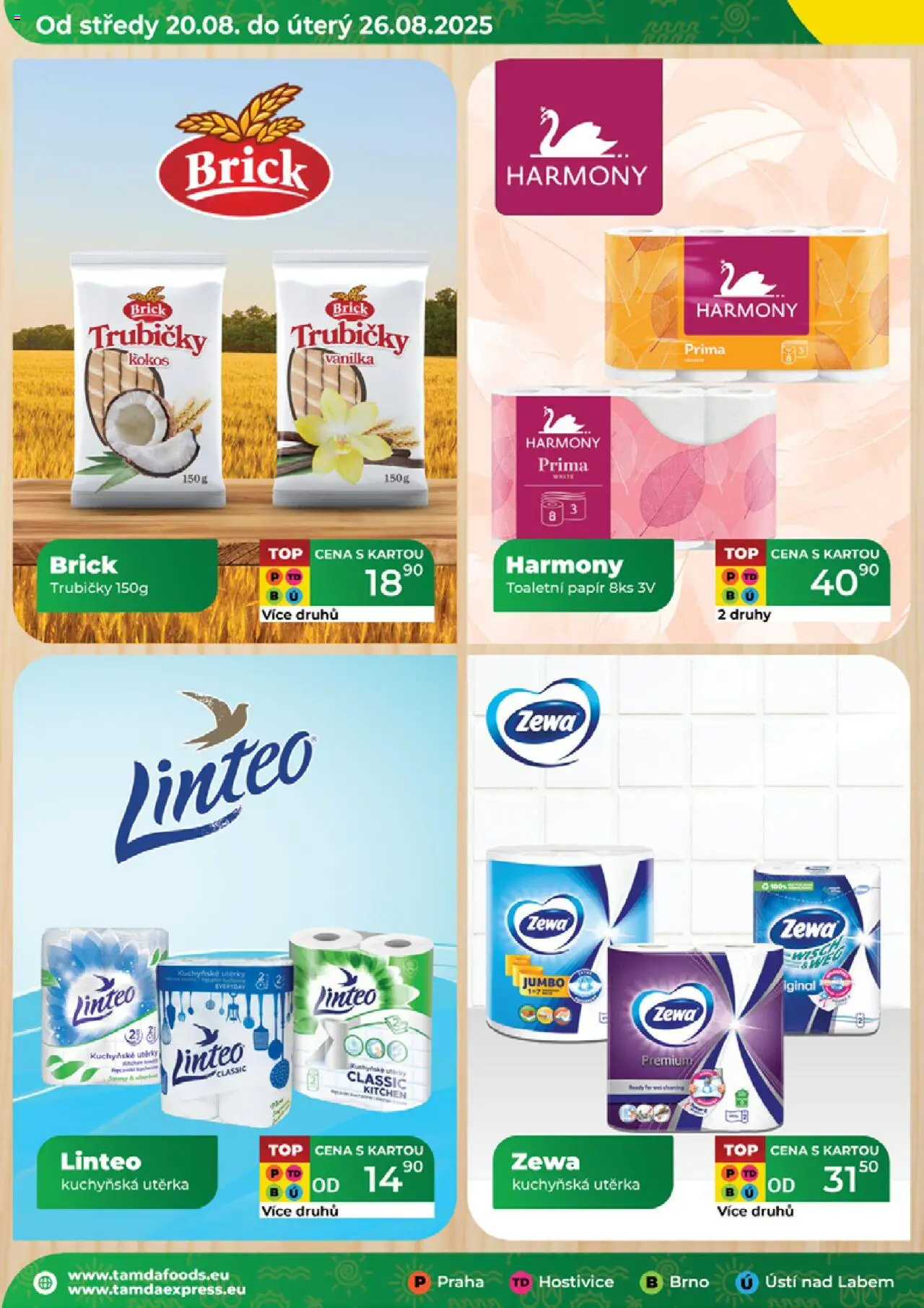 Tamda Foods leták od 20.08.2025 | Strana: 18 | Produkty: Toaletní papír, Zewa, Kokos, Utěrka