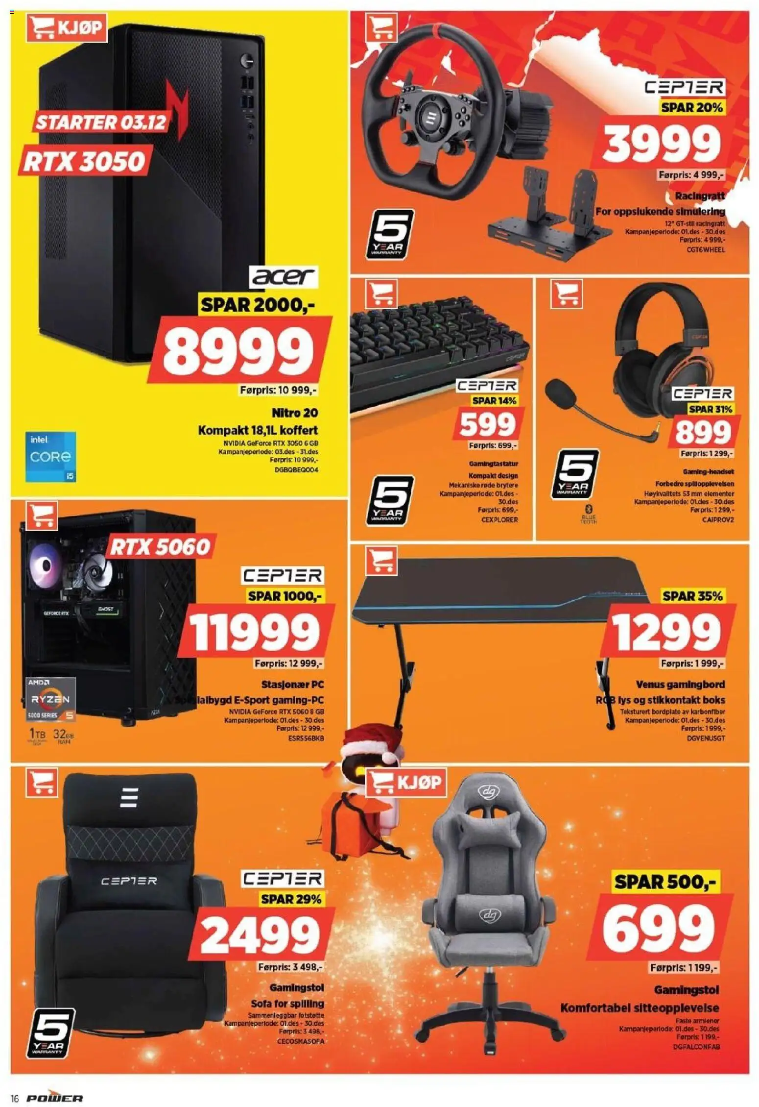 {H1} | Side: 16 | Produkter: Pc, Суміш дитяча, Lys, Boks