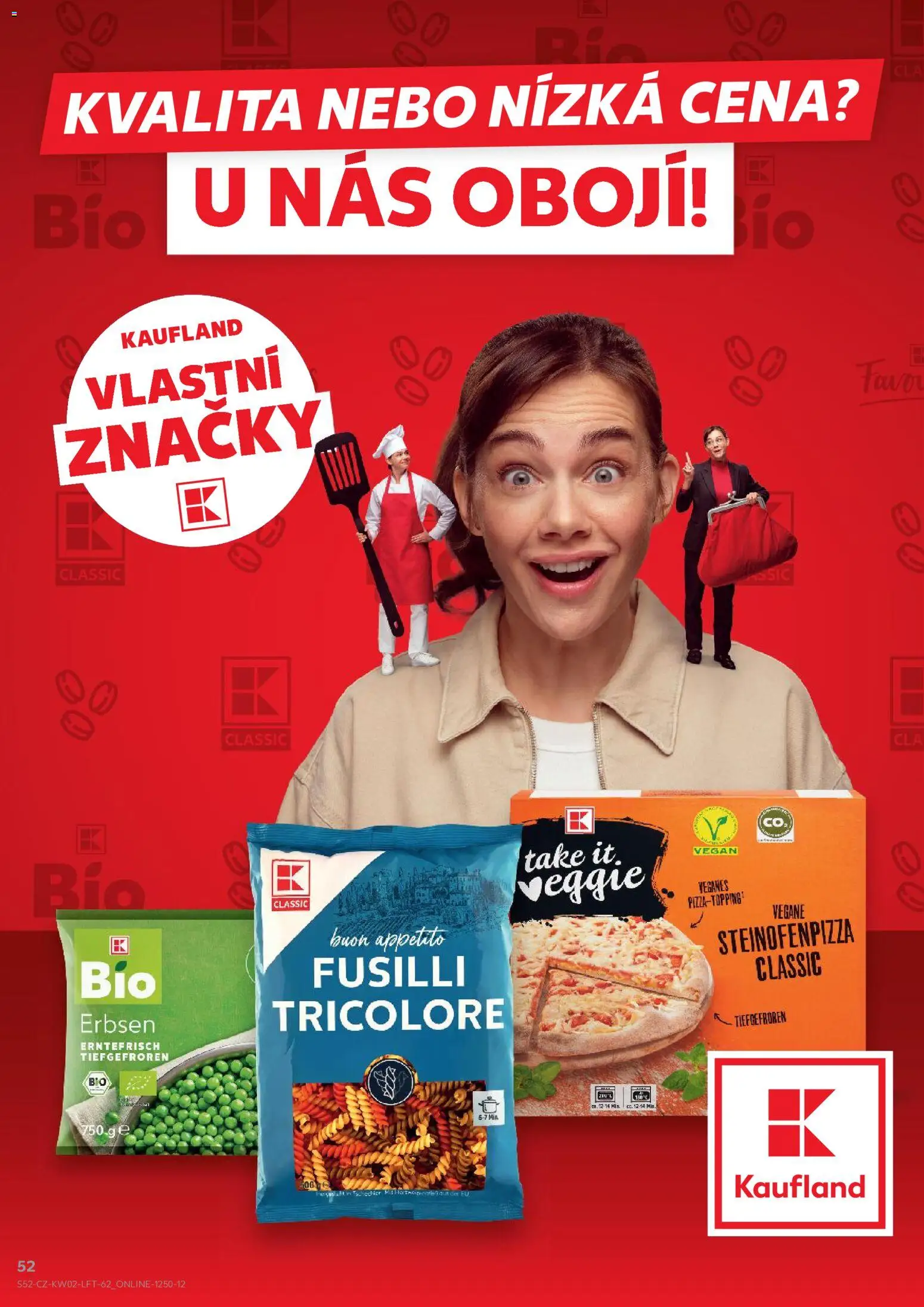 Kaufland leták - Praha 8 od 07.01.2026 | Strana: 52 | Produkty: Veggie, Vegan, Pizza