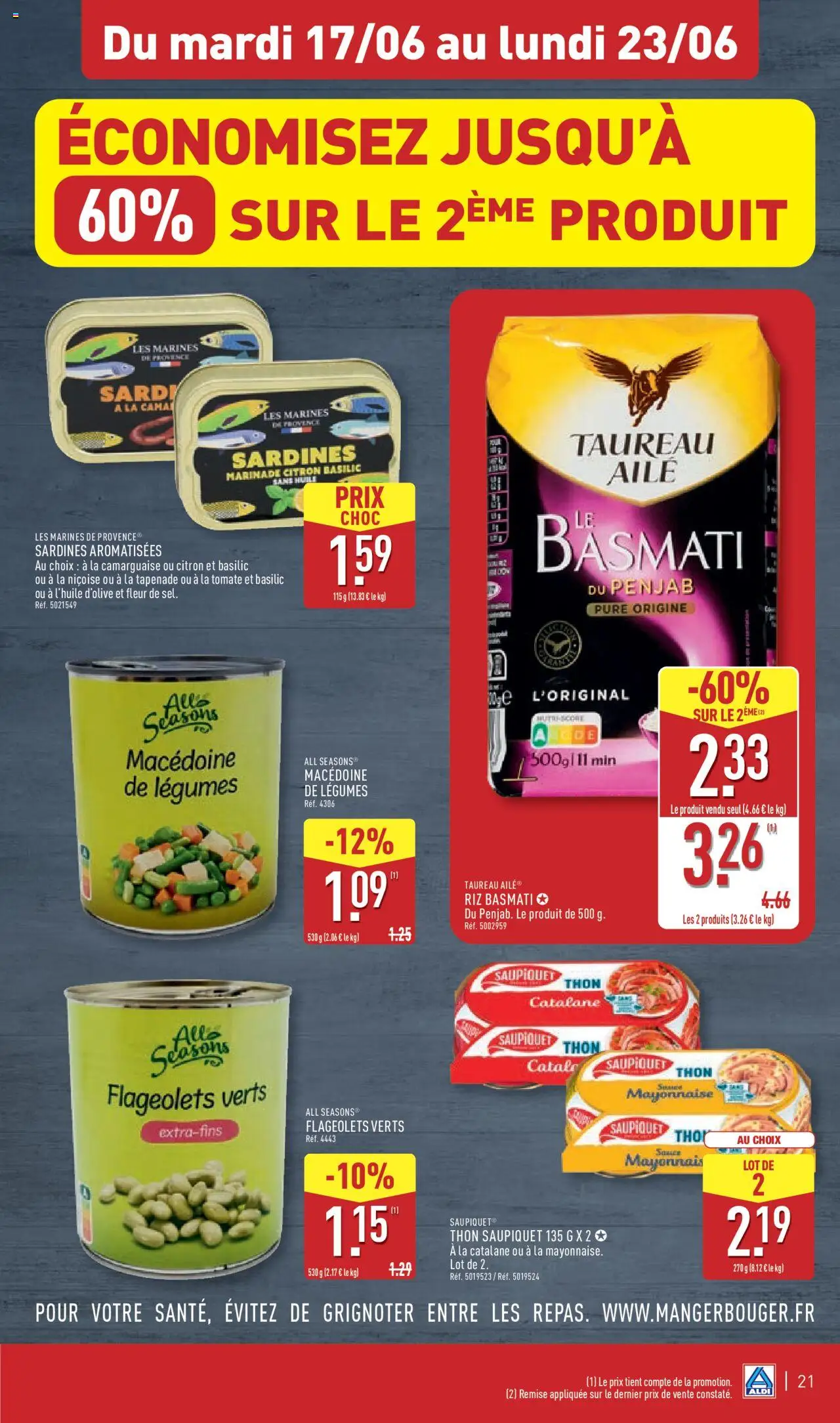  | Page: 24 | Produits: Citron, Sardines, Thon, Riz
