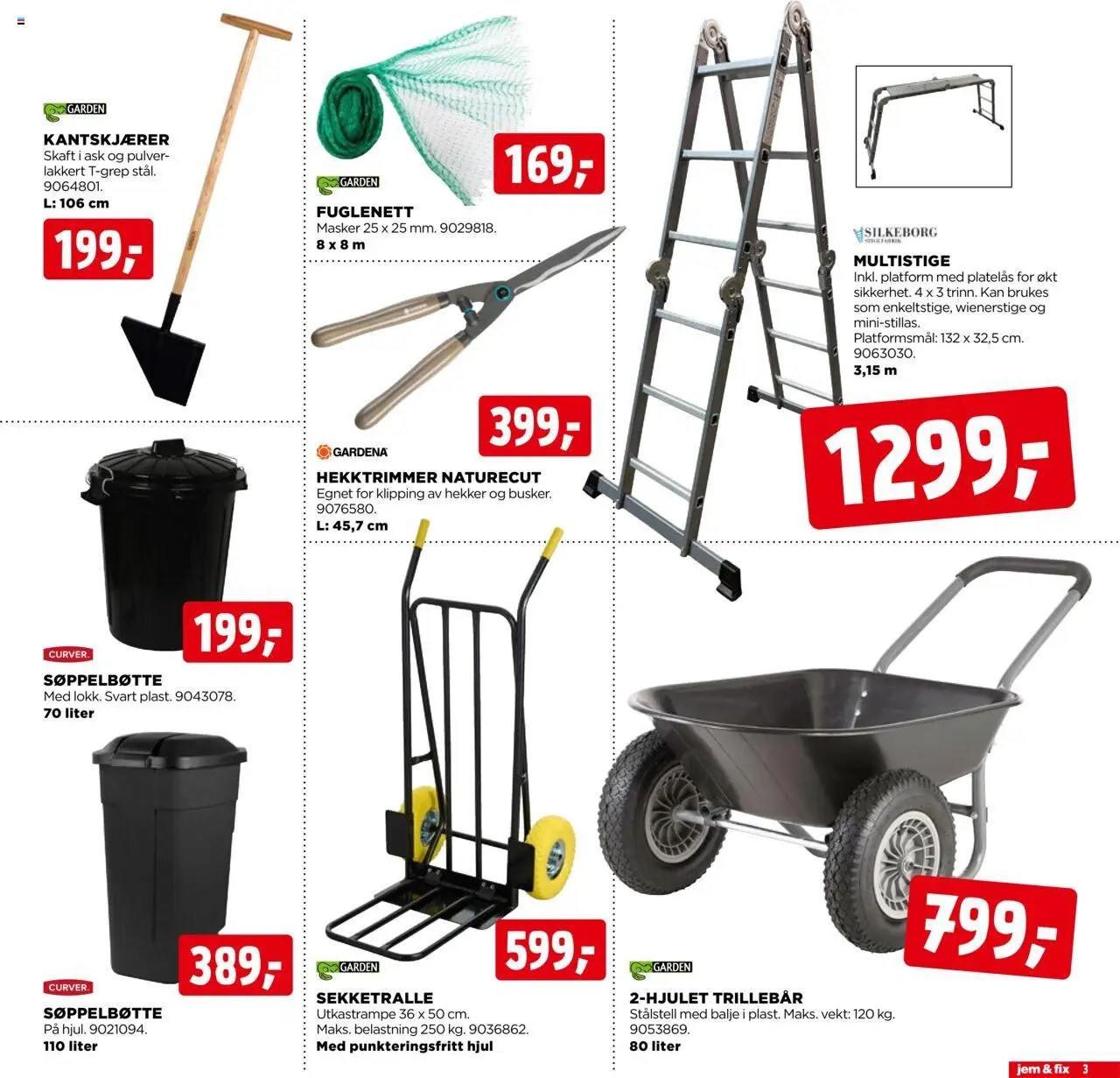  | Side: 3 | Produkter: Vekt, Søppelbøtte