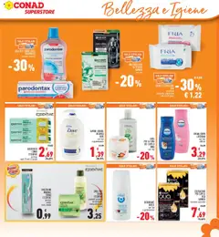 Volantino Conad del 28.08.2025 | Pagina: 23 | Prodotti: Dentifricio, Spazzolino, Maschera viso, Body