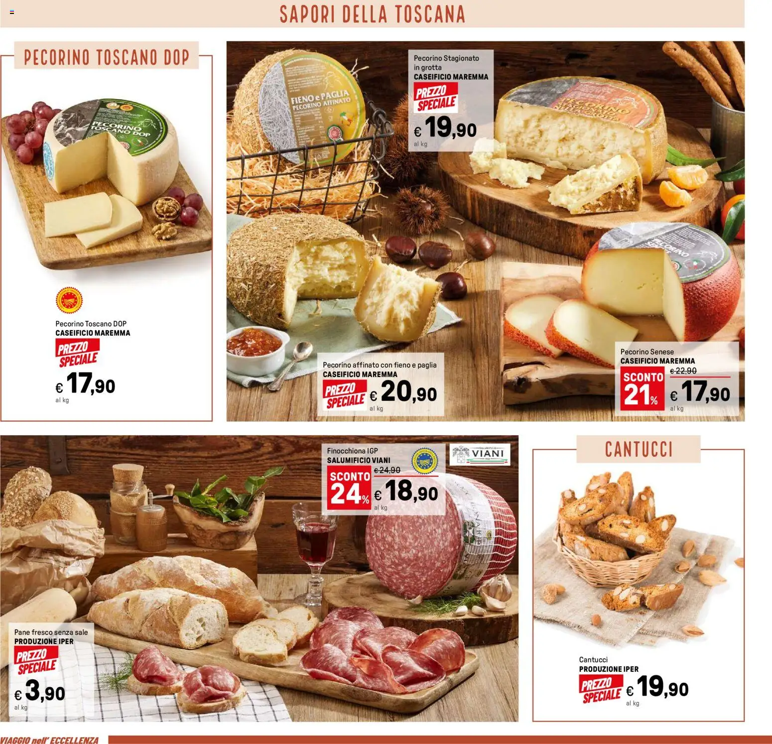 Volantino Iper del 14.11.2025 | Pagina: 8 | Prodotti: Pane, Sale, Pecorino