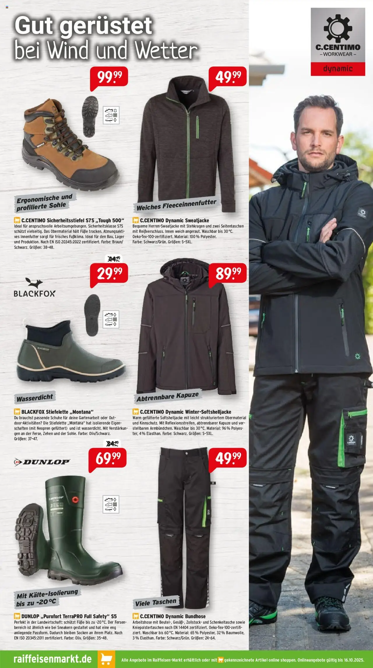 Raiffeisen Markt Prospekt 	 – gültig ab 01.10.2025 | Seite: 5 | Produkte: Sweatjacke, Socken