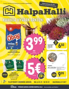 Halpa Halli-mainoslehti voimassa 10.09.2025 alkaen