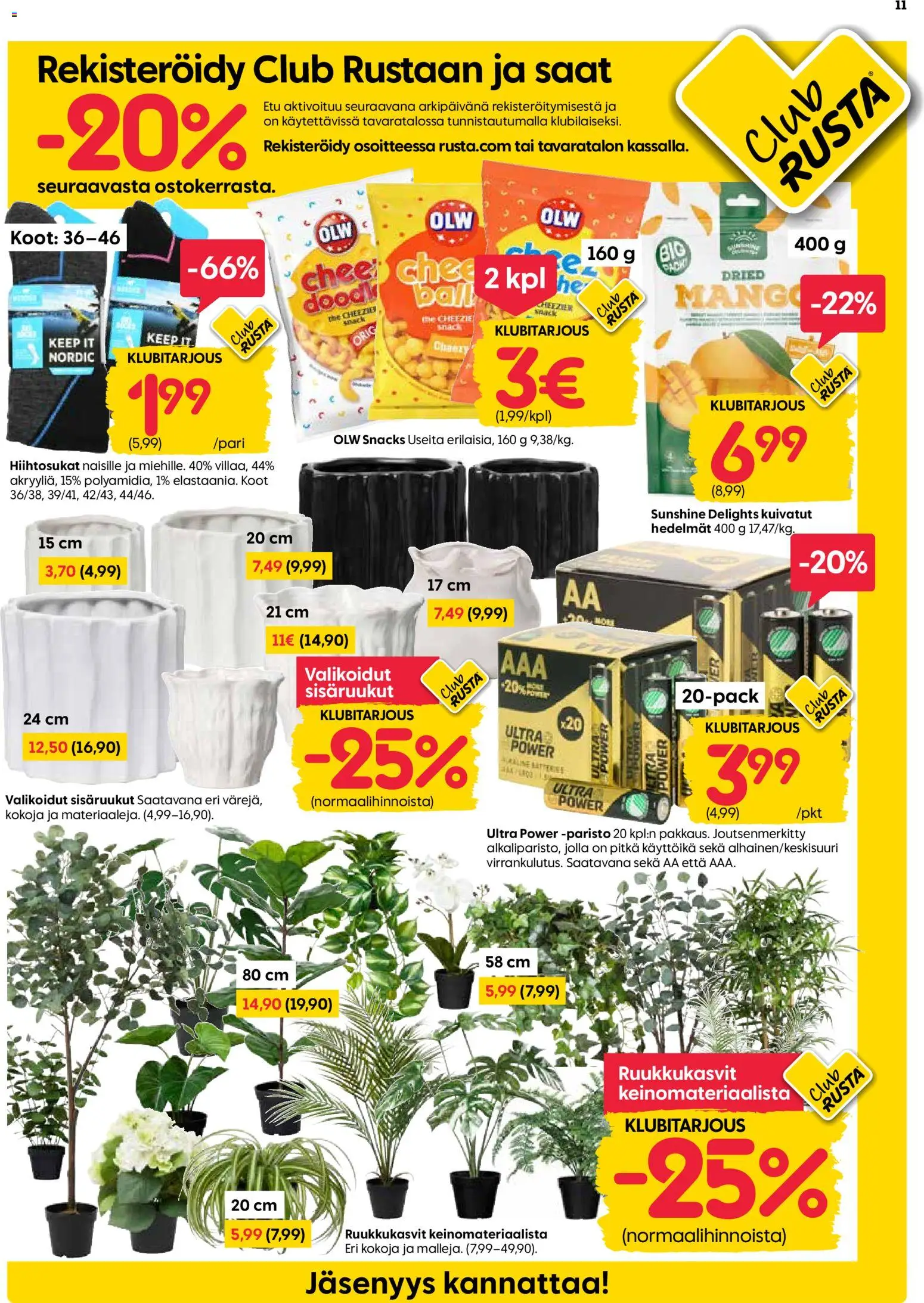 Rusta tarjoukset – voimassa 05.01.2026 alkaen | Sivu: 11 | Tuotteet: Mango