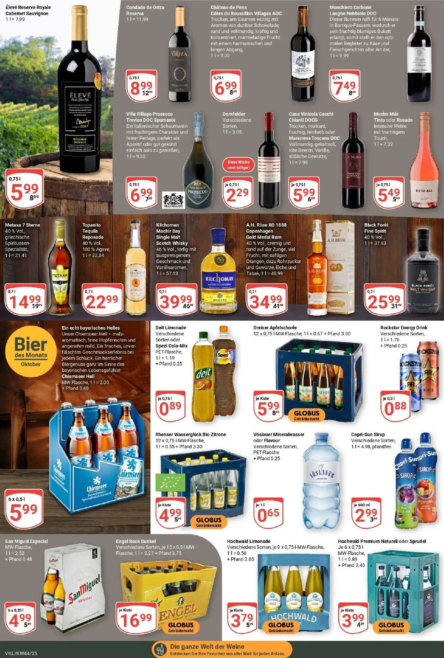 Globus prospekt Völklingen	 – gültig ab 26.10.2025 | Seite: 18 | Produkte: Whisky, Rockstar, Rum, Metaxa