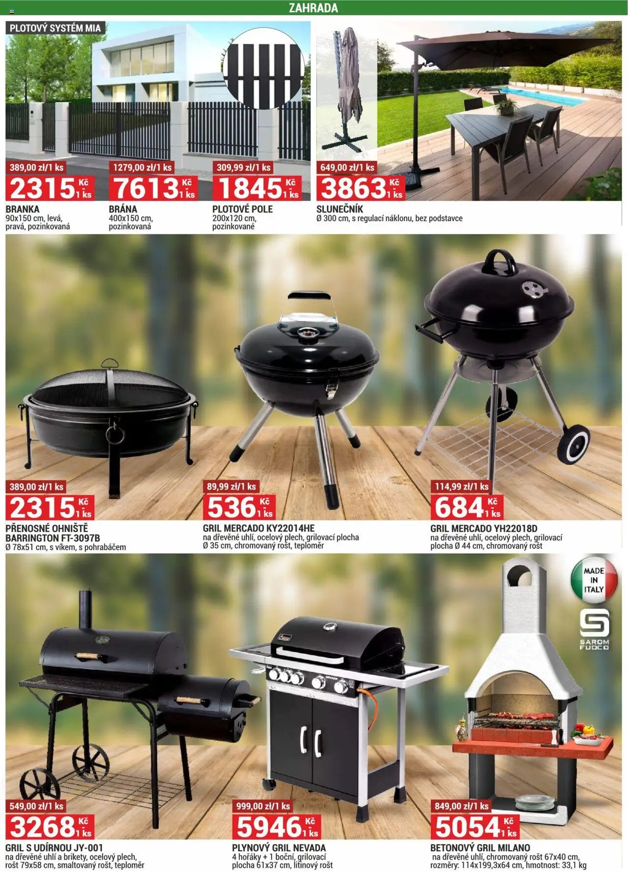 Merkury Market leták od 01.06.2025 | Strana: 24 | Produkty: Gril, Teploměr, Rošt, Slunečník