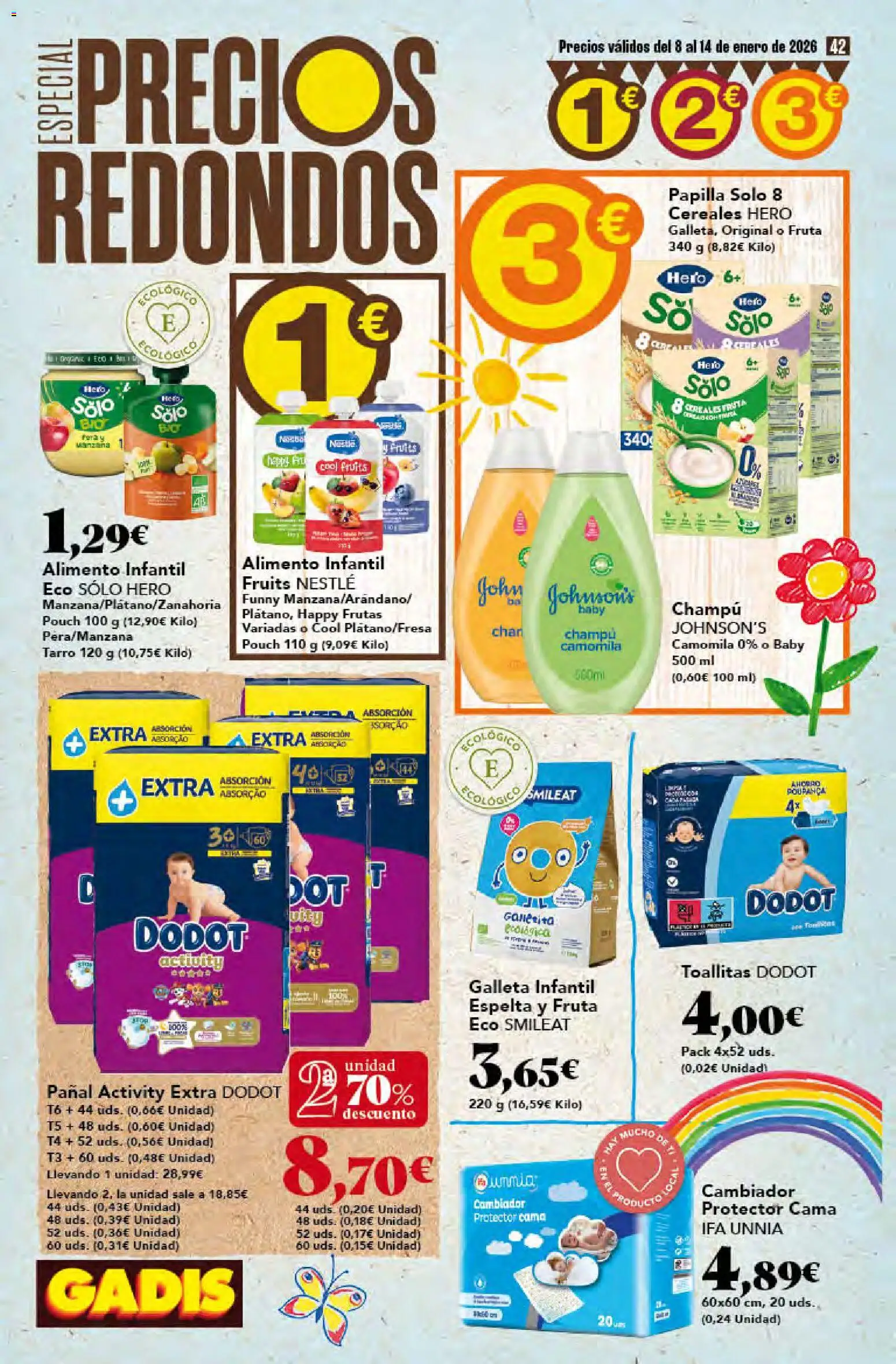 Gadis - folleto │ válido desde el 08.01.2026 | Página: 42 | Productos: Champú, Cereales, Cama