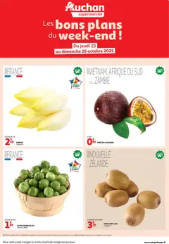 Auchan - Les bons plans du week-end dans votre super ! - Voorbeeld van een folder van Auchan, geldig van 23.10.2025