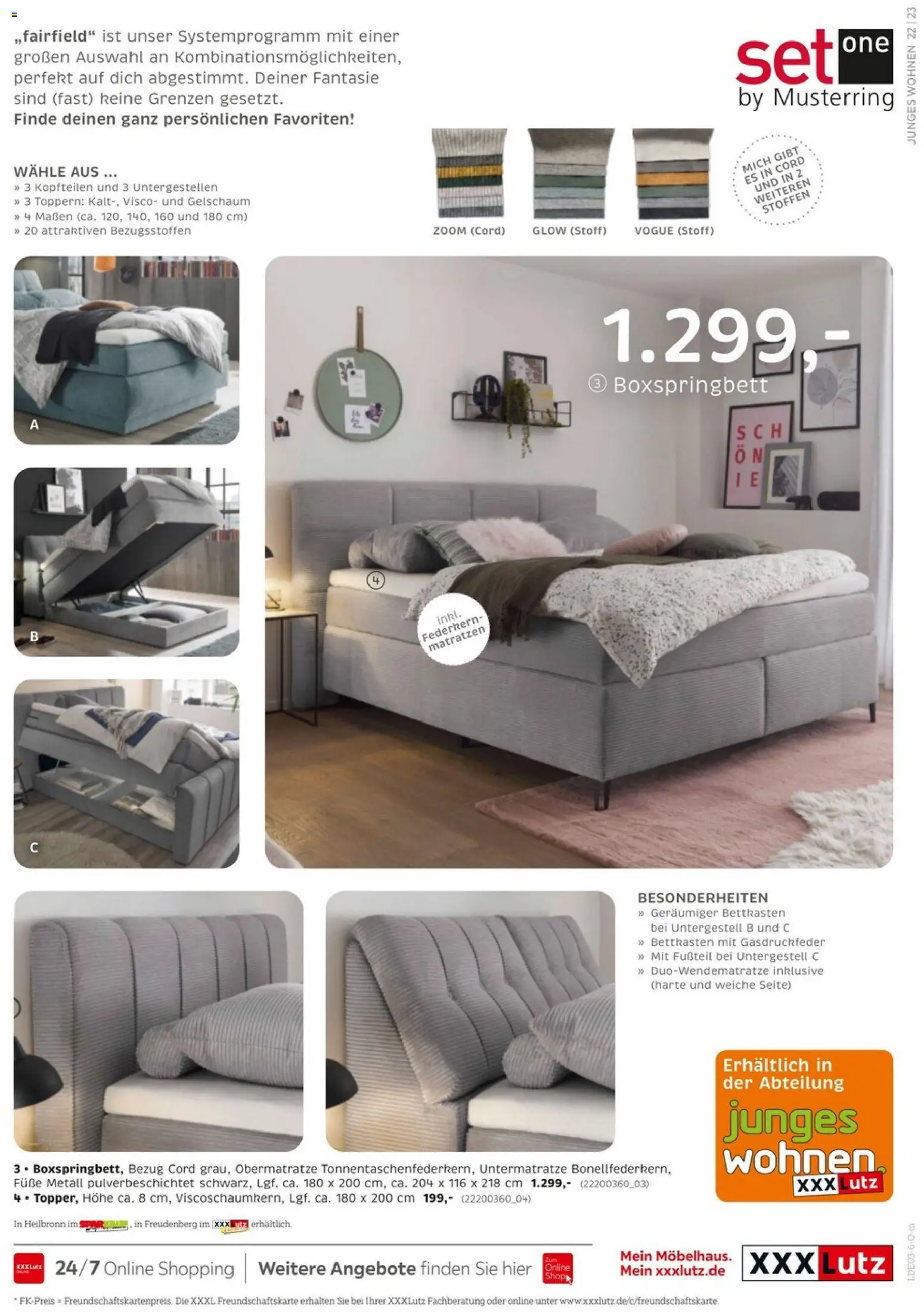 XXXL Lutz Musterring Spezial – gültig ab 15.03.2025 | Seite: 23 | Produkte: Boxspringbett