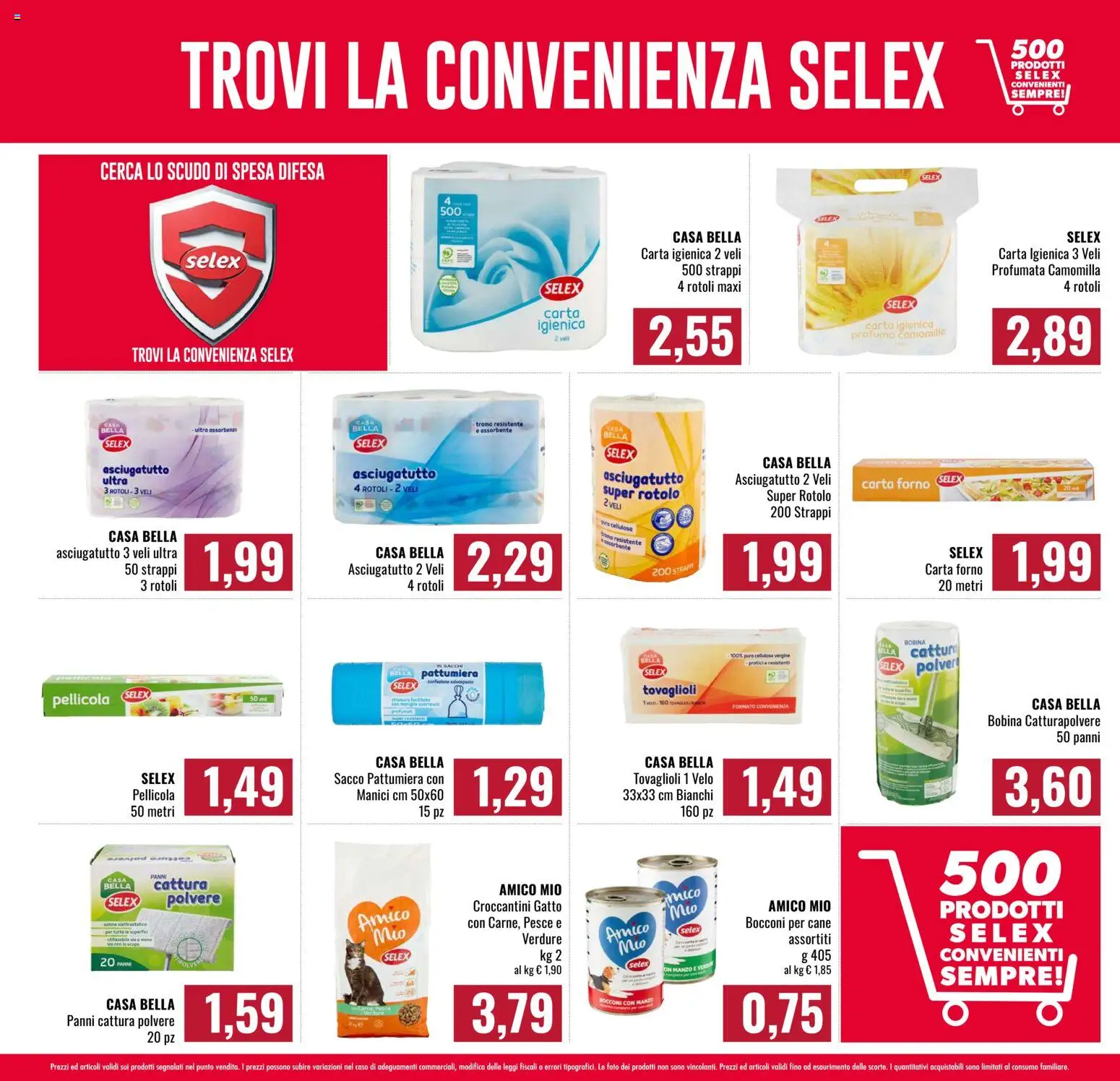 Volantino Famila del 26.02.2026 | Pagina: 15 | Prodotti: Carta igienica, Manzo, Asciugatutto, Profumo