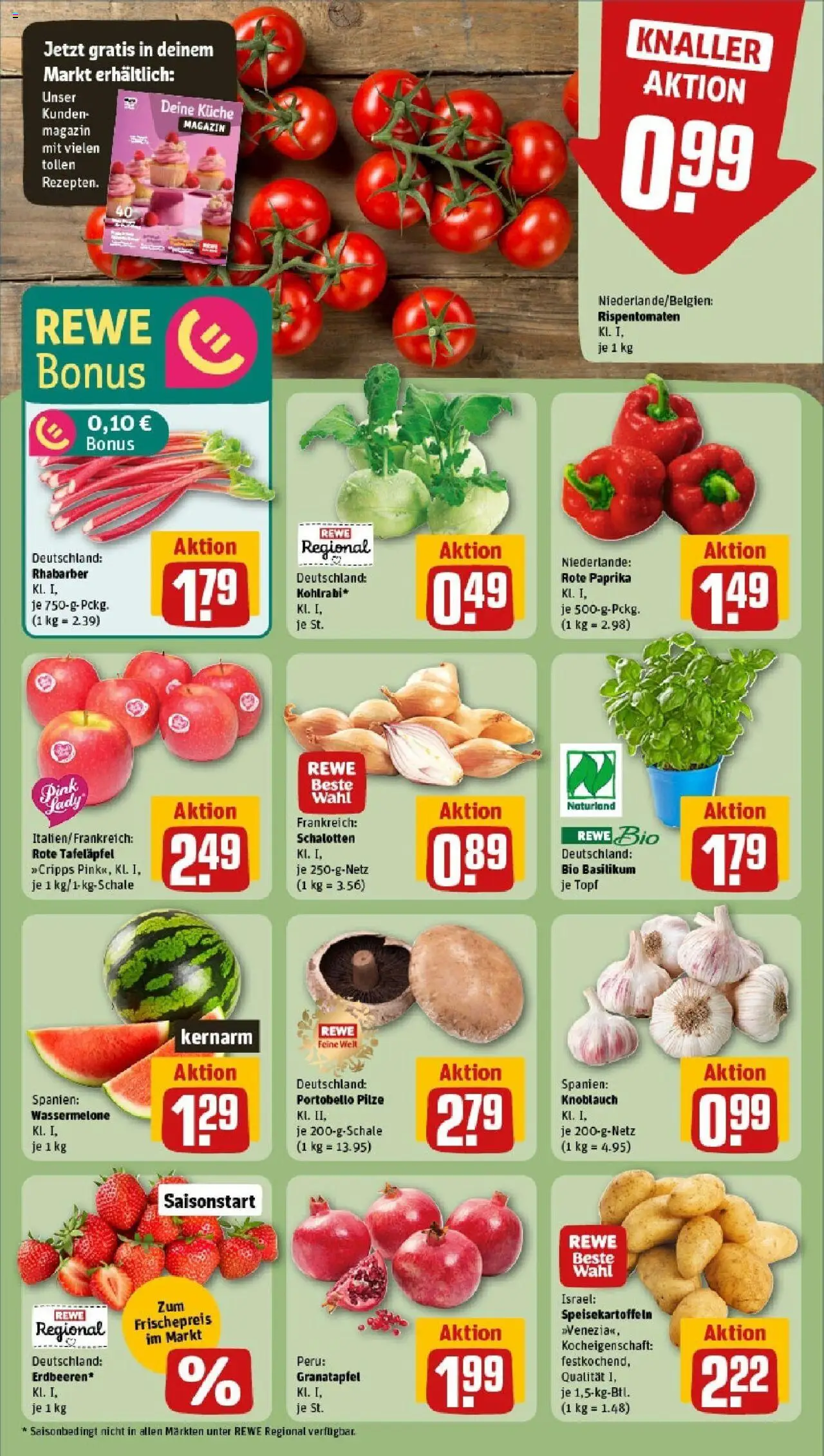 Rewe - Rewe: Wochenangebote - gültig ab dem 18.05.2025 | Seite: 7 | Produkte: Granatapfel, Küche, Knoblauch, Wassermelone