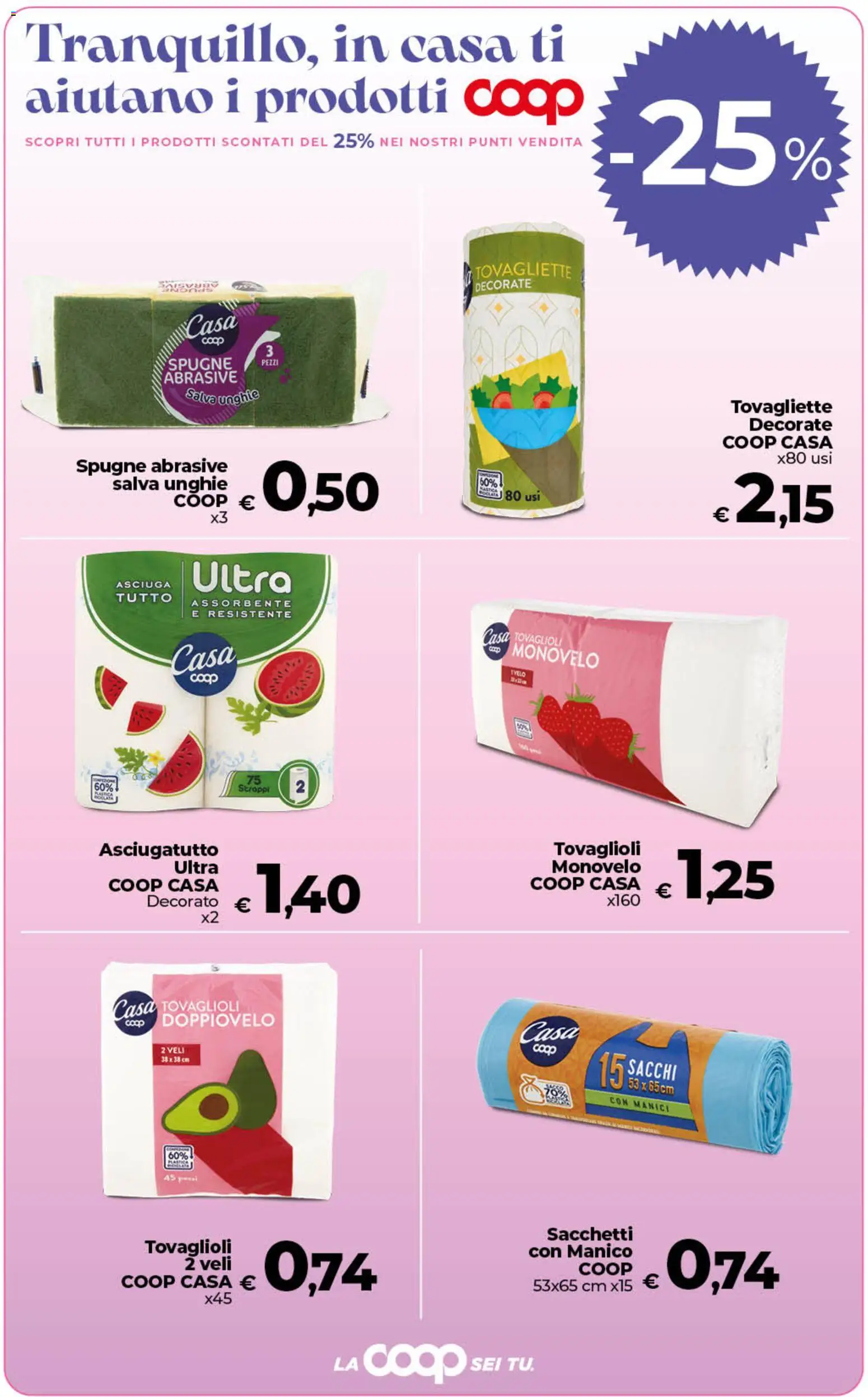 Volantino COOP del 07.04.2026 | Pagina: 8 | Prodotti: Asciugatutto, Tovagliette