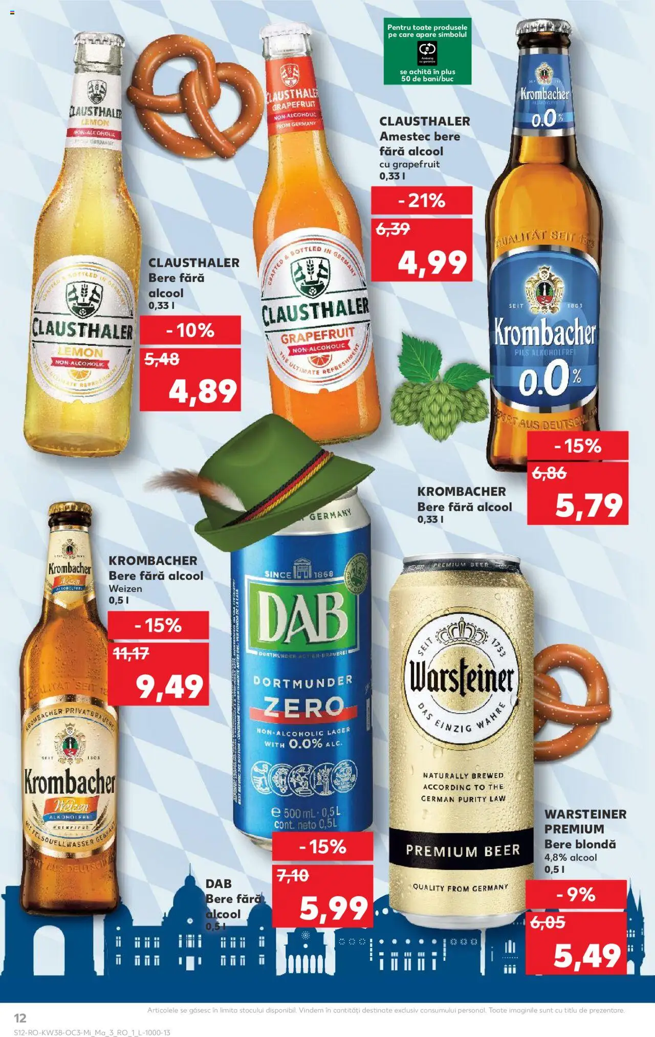 Noul catalog Kaufland – valabil de la 17.09.2025 | Pagină: 12 | Produse: Bere