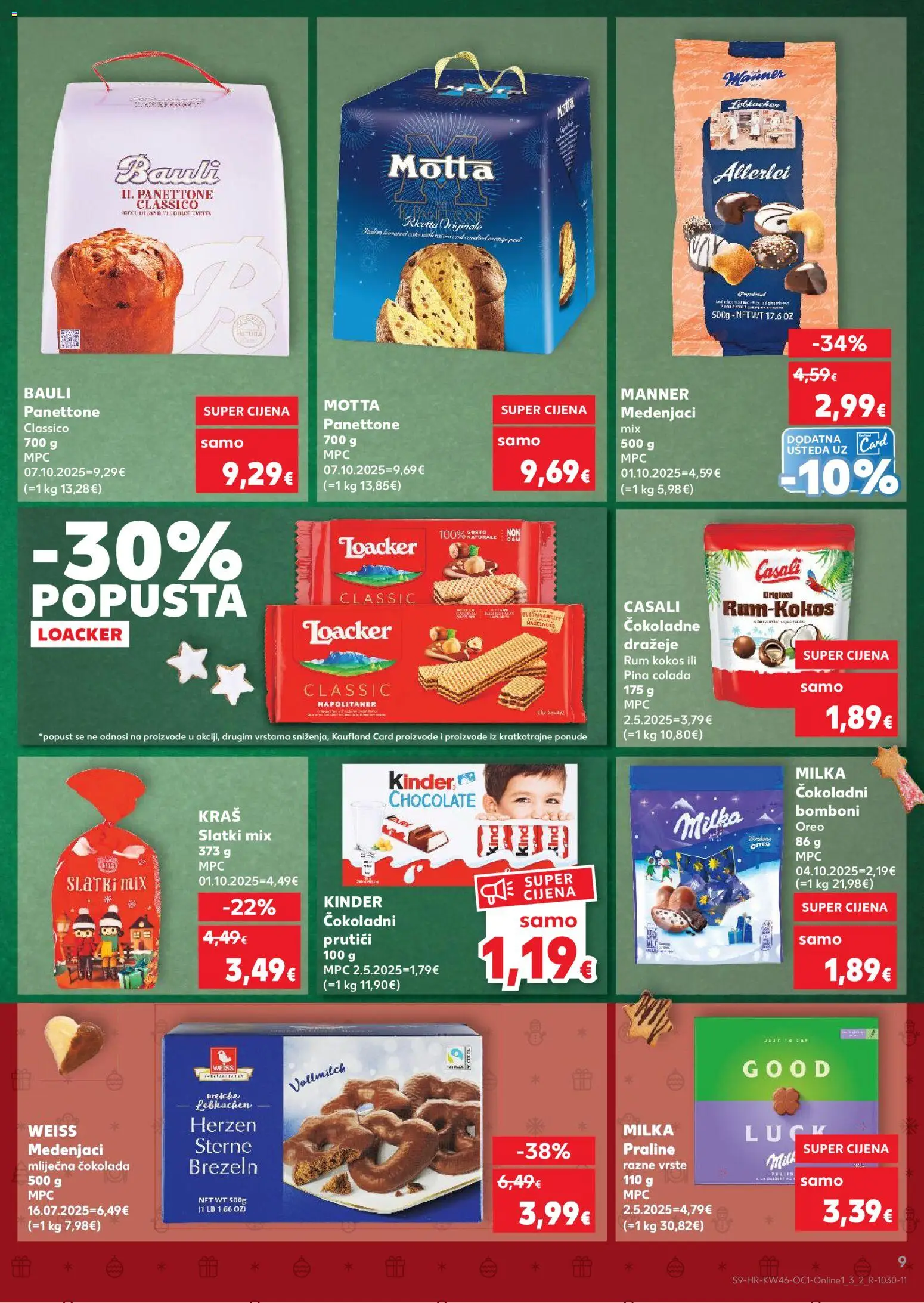 Kaufland HR akciós ujság - amely érvényes a következő dátumtól: 12.11.2025 | Oldal: 9 | Termékek: Rum, Panettone, Praliné