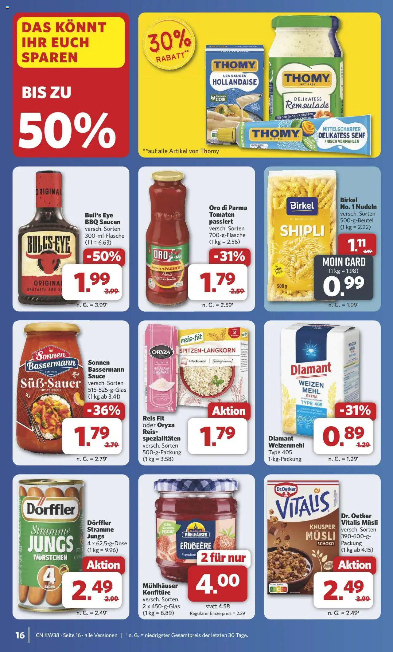 Combi Prospekt 	 – gültig ab 15.09.2025 | Seite: 19 | Produkte: Musli, Mehl, Pfirsich, Nudeln
