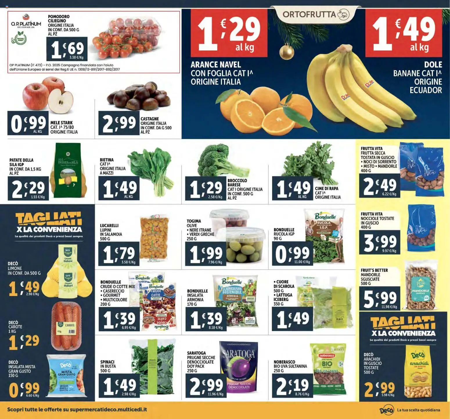 Volantino Decò del 02.12.2025 | Pagina: 14 | Prodotti: Lupini, Mele, Insalata, Arachidi