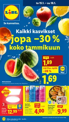Lidl-mainoslehti voimassa 15.01.2026 alkaen