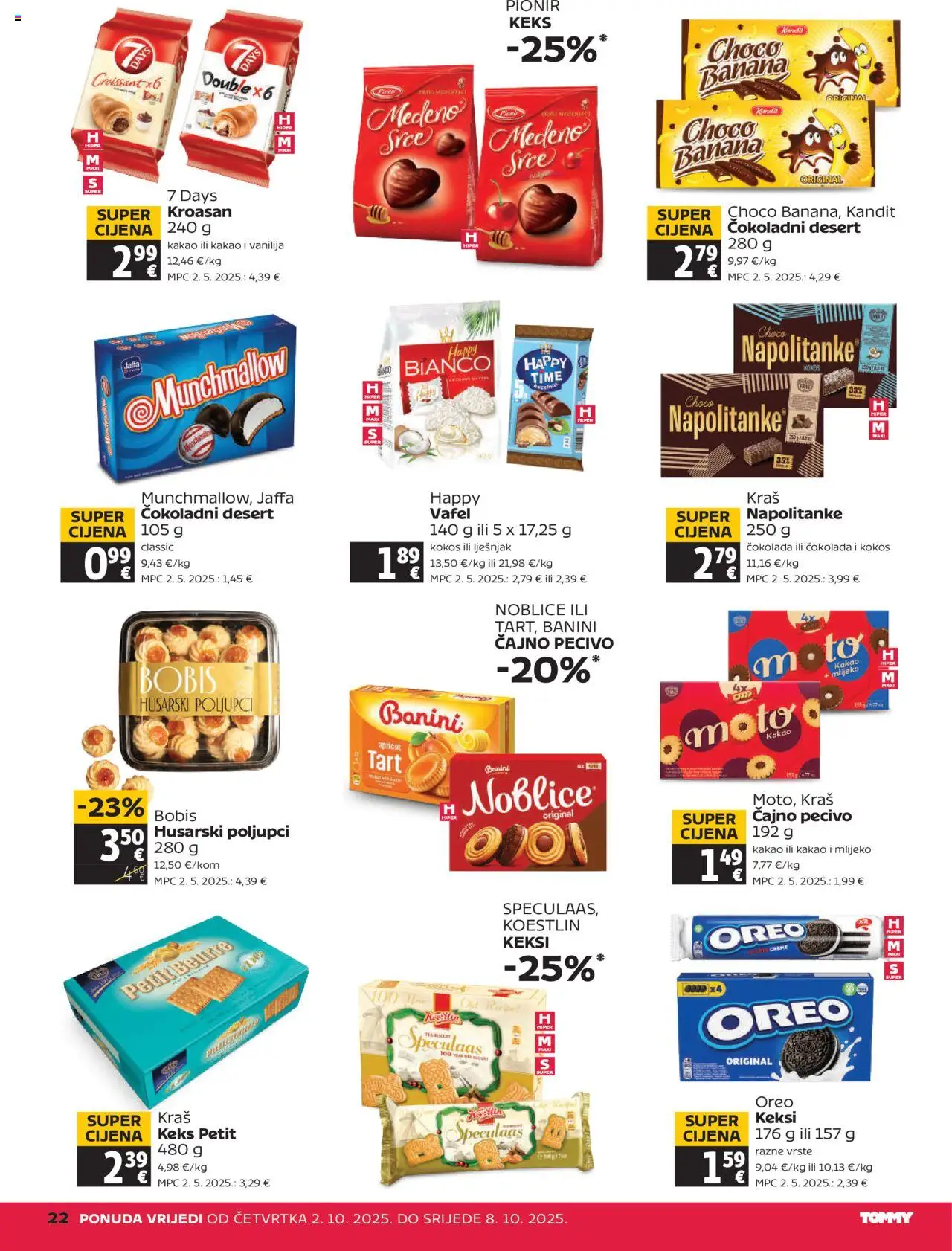 Tommy katalog | vrijedi od 02.10.2025 | Stranica: 22 | Proizvodi: Petit Beurre, Lješnjak, Kakao, Pecivo
