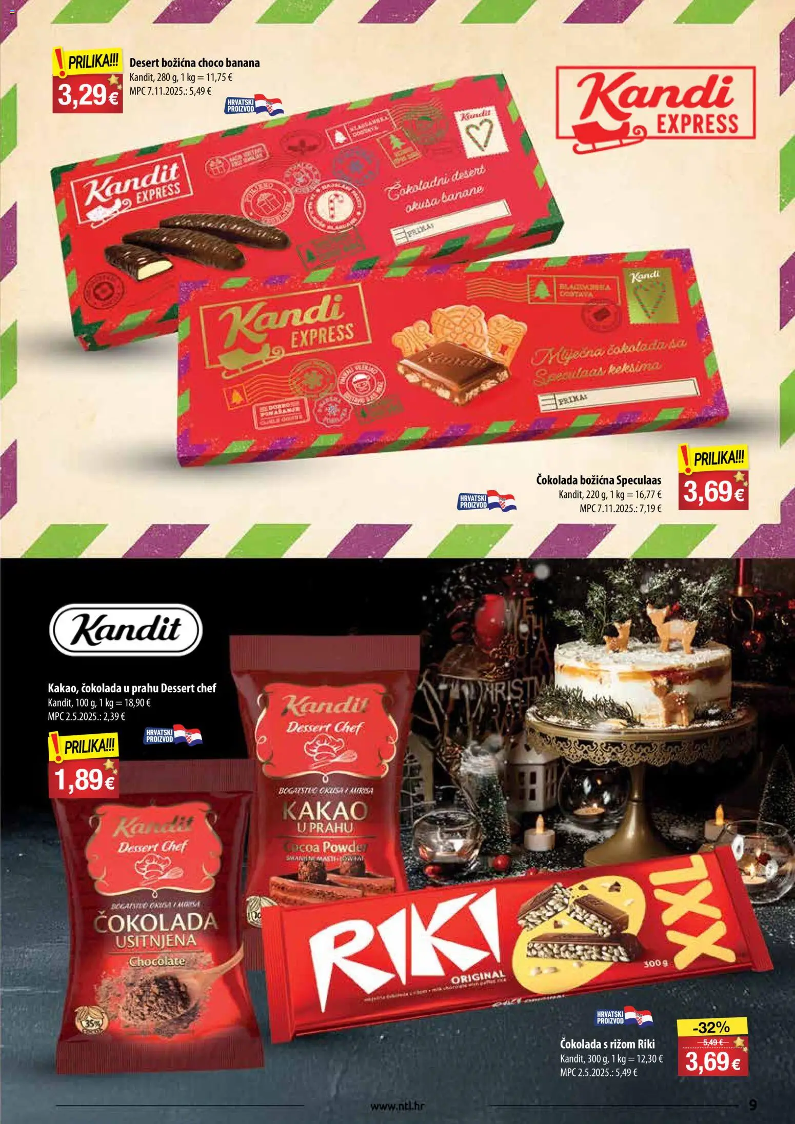 NTL katalog | vrijedi od 17.12.2025 | Stranica: 9 | Proizvodi: Čokolada, Banane, Kakao