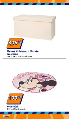 Náhled letáku Action leták od 21.01.2026 | Strana: 18 | Produkty: Taburet, Taburet s úložným prostorem, Barvy