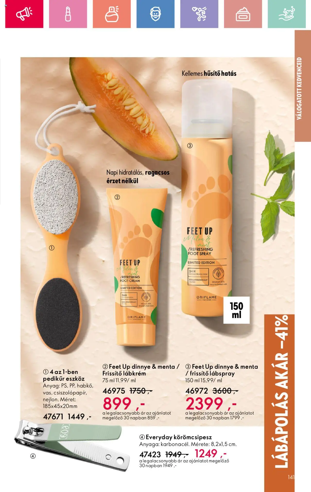 Oriflame akciós ujság - amely érvényes a következő dátumtól: 17.08.2025 | Oldal: 141 | Termékek: Dinnye