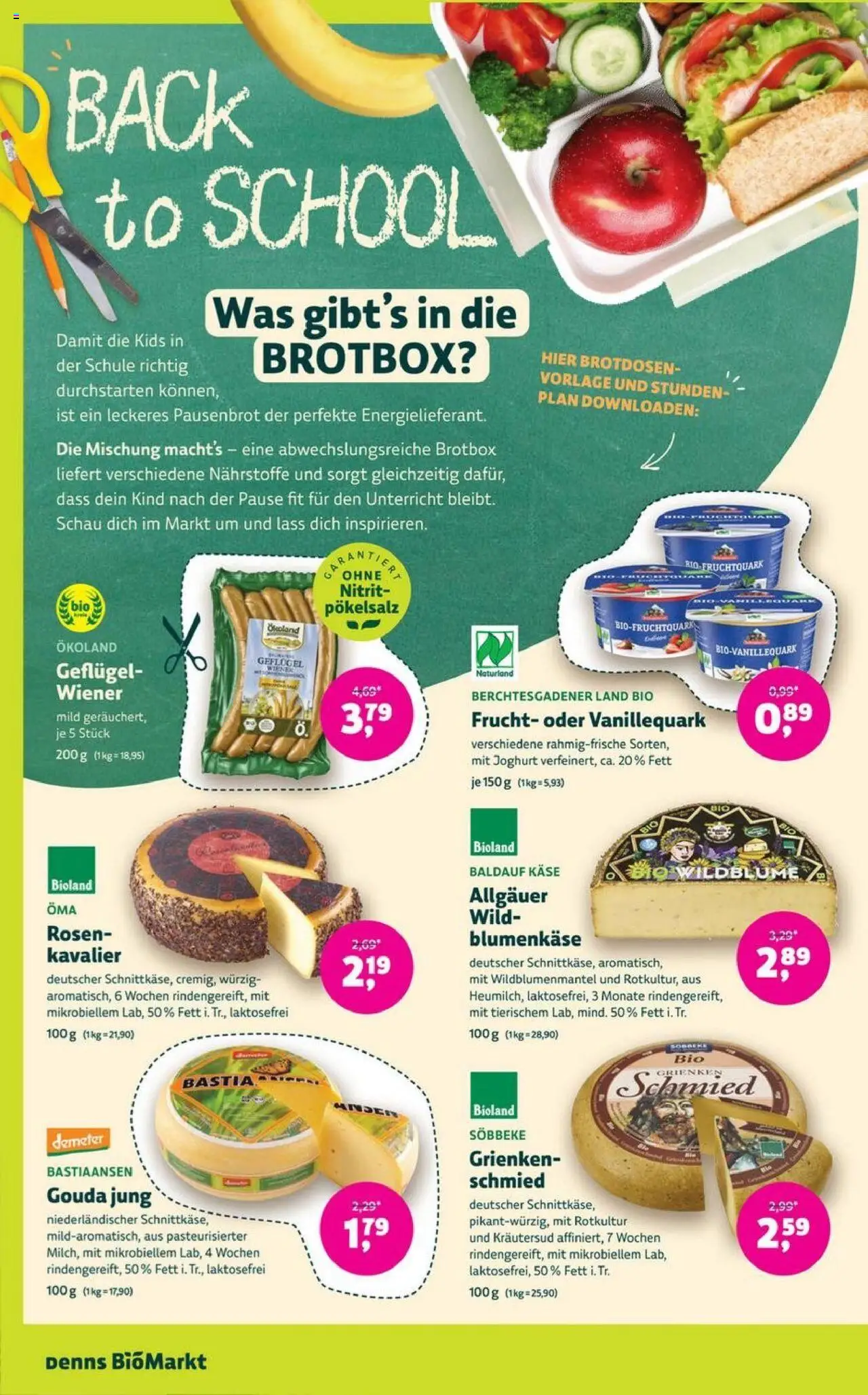 Denns BioMarkt Angebote - gültig ab dem 30.07.2025 | Seite: 4 | Produkte: Käse, Joghurt, Gouda