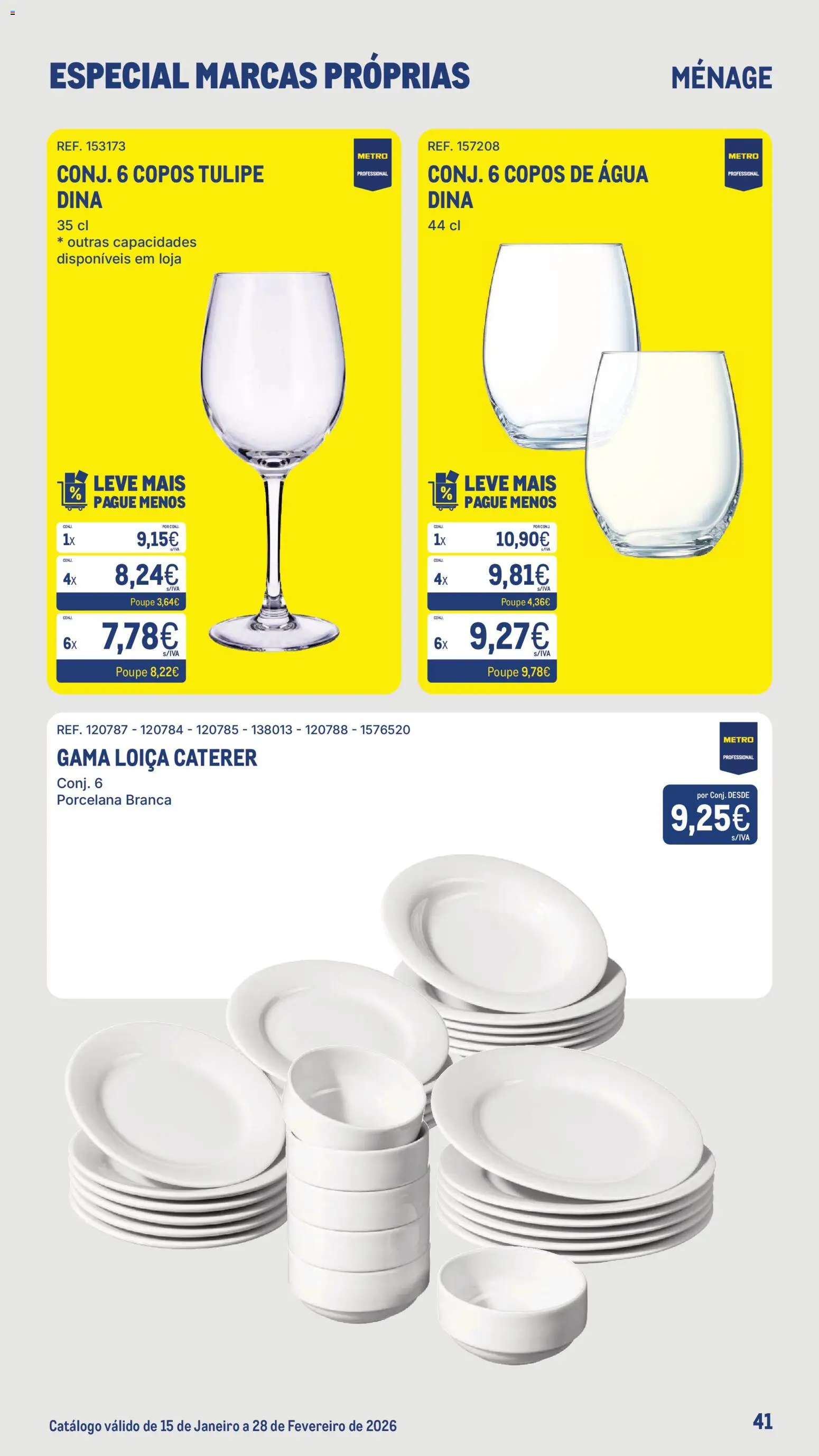 Makro Especial Marcas Próprias  │ válido de 15.01.2026 | Página: 41 | Produtos: Agua, Copos