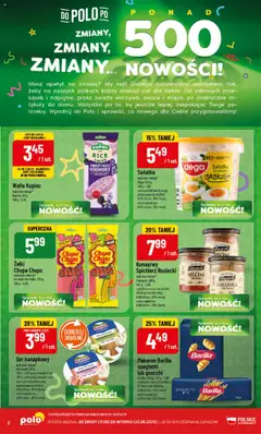 POLOmarket Gazetka od 17.09.2025 | Strona: 2 | Produkty: Wafle, Makaron Barilla, Gnocchi, Sałatka