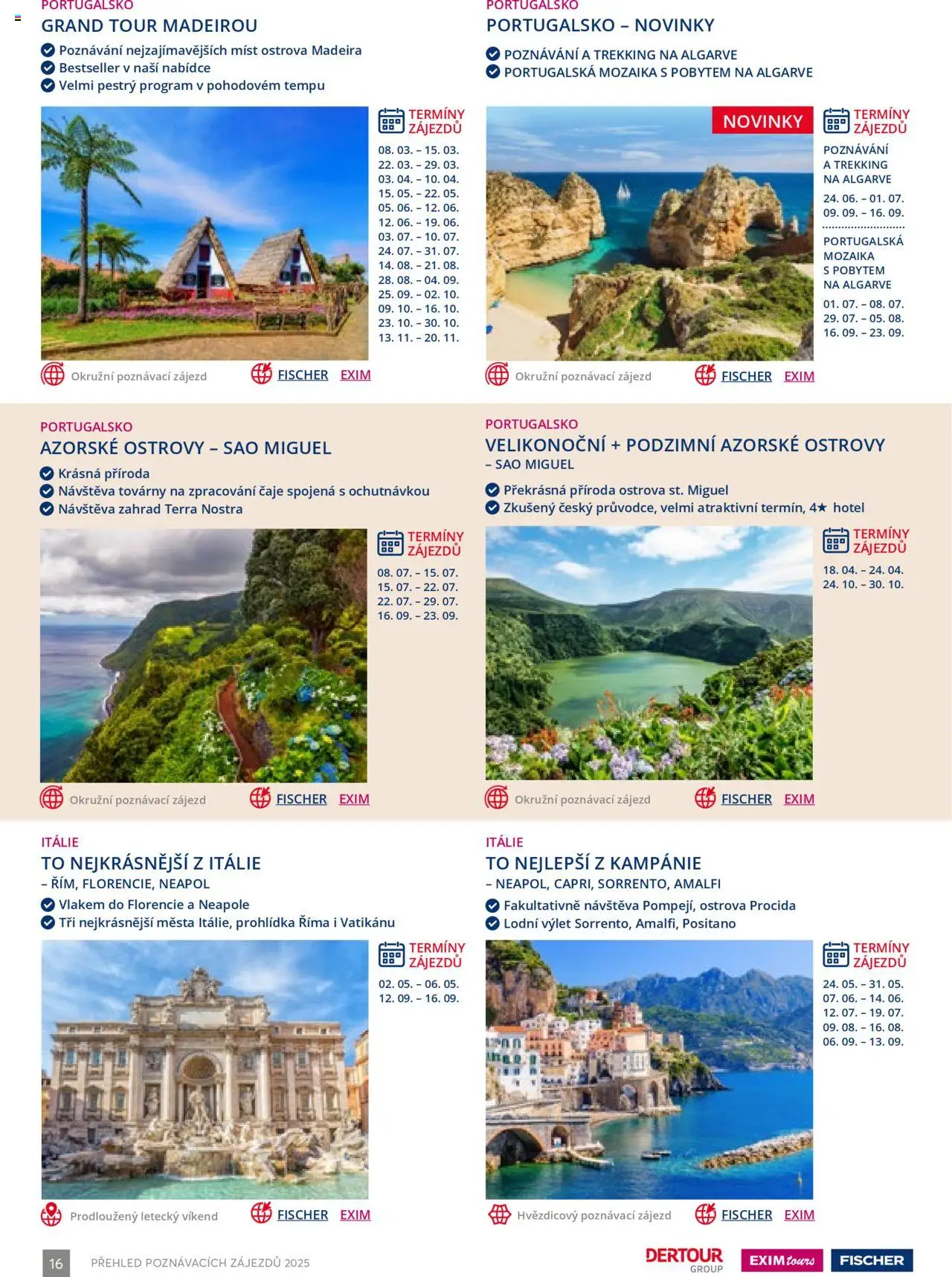 EXIM tours katalog - Poznávací zájezdy od 01.01.2025 | Strana: 16 | Produkty: Čaje