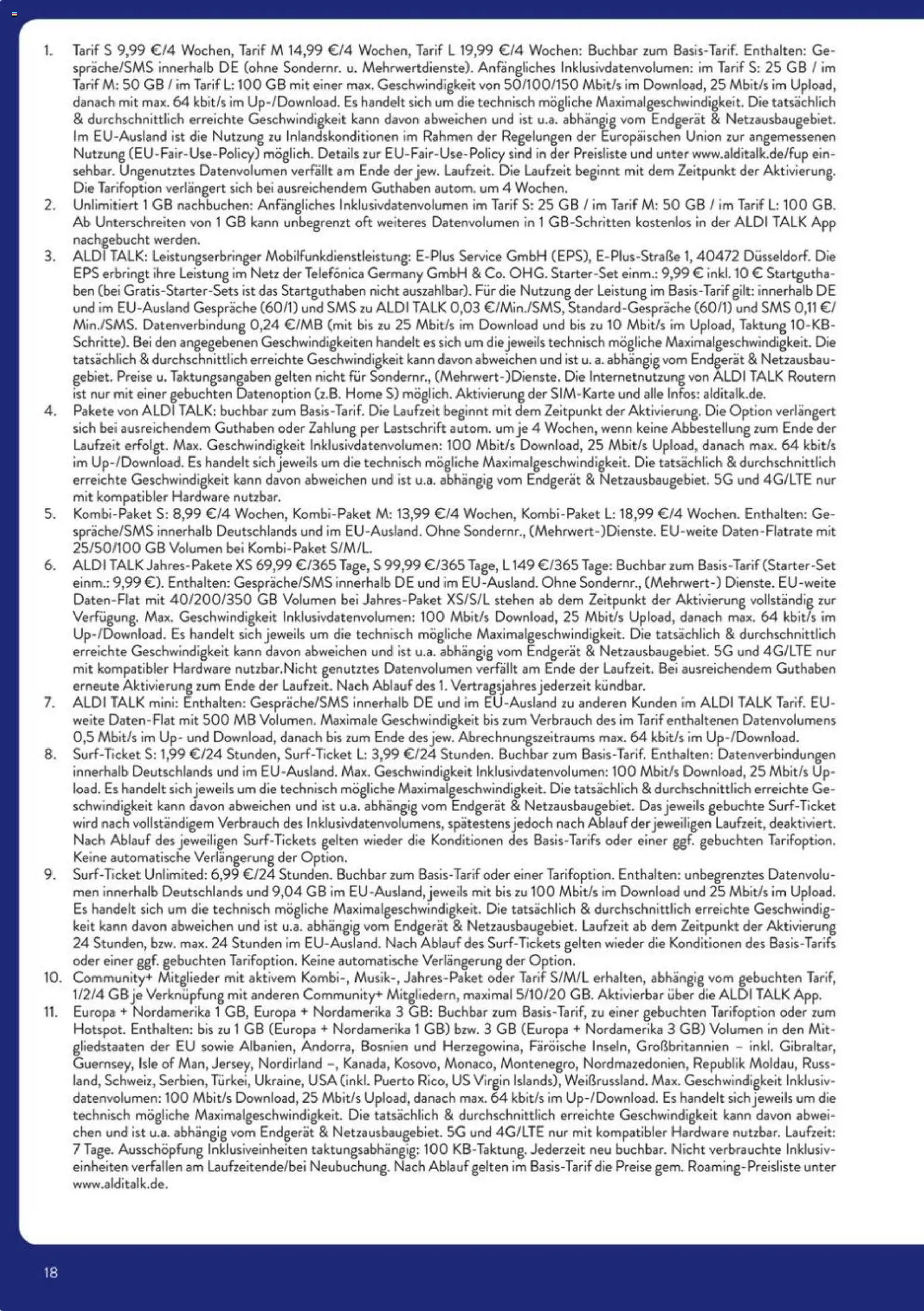 Aldi Süd Talk  – gültig ab 07.11.2025 | Seite: 18