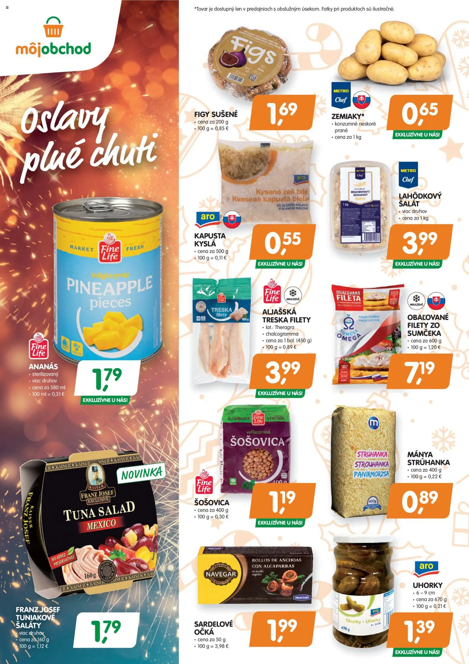 Nové Môj obchod akcie – leták je platný od 12.12.2025 | Strana: 2 | Produkty: Kapusta, Kapusta biela, Ananás, Uhorky