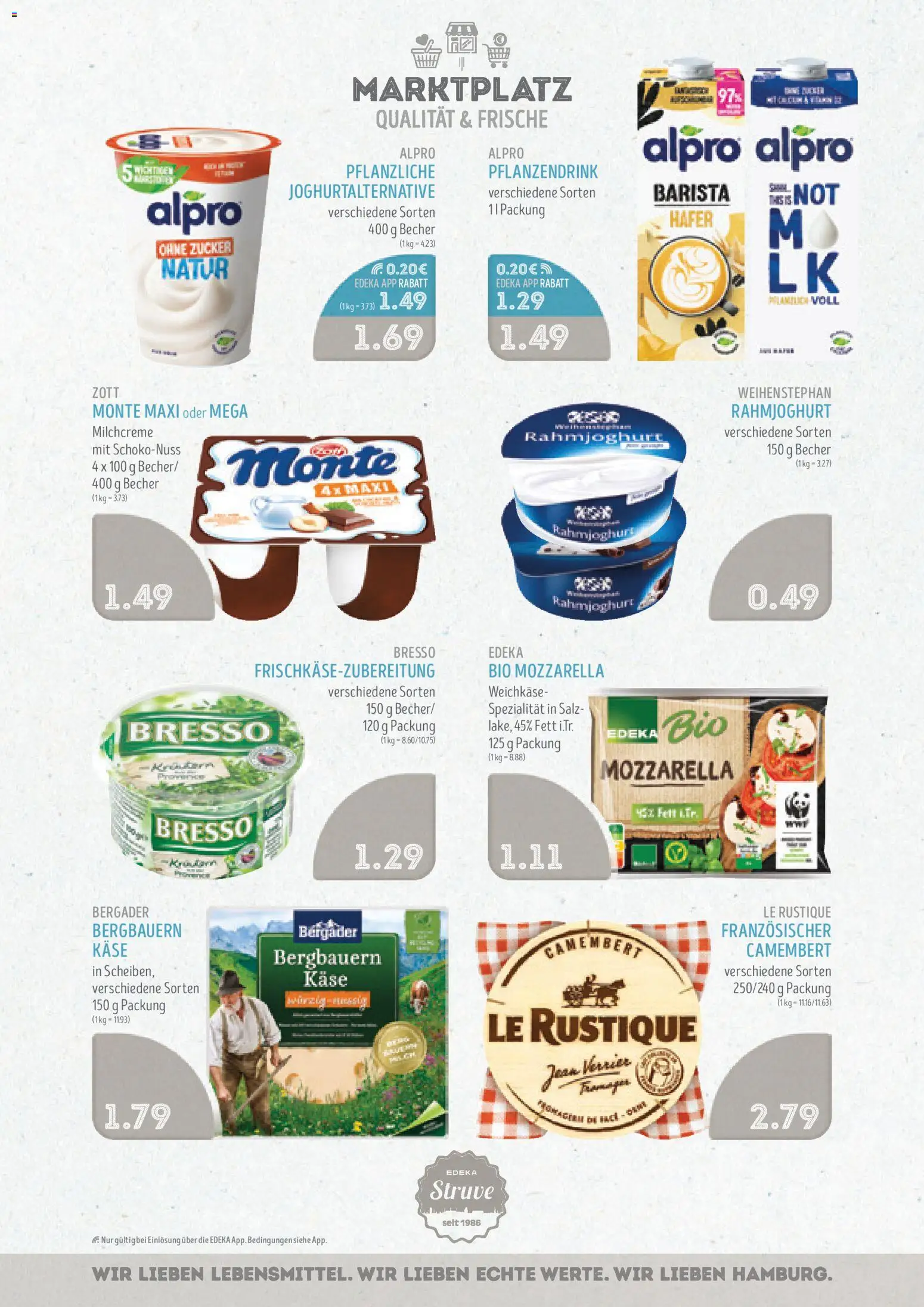 Edeka Struve Prospekt 	 – gültig ab 12.01.2026 | Seite: 6 | Produkte: Käse, Mozzarella, Salz, Zucker