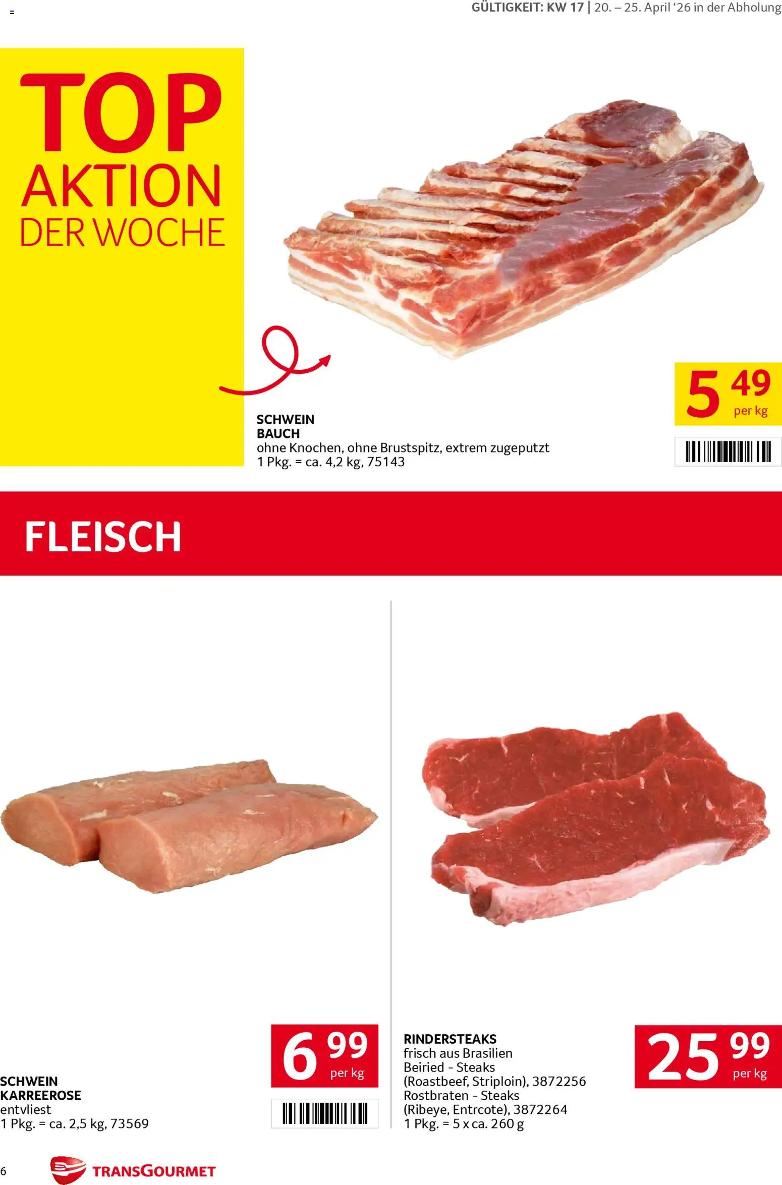 Transgourmet Flugblatt gültig ab 20.04.2026 | Seite: 6