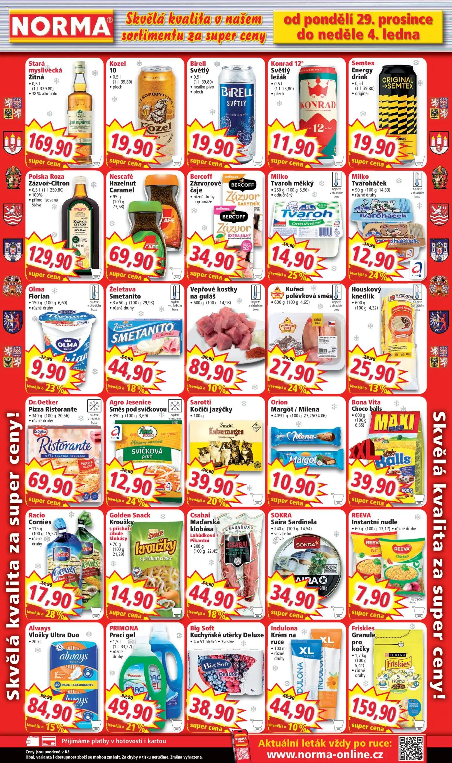 Norma leták od 22.12.2026 | Strana: 14 | Produkty: Čaje, Semtex, Tvaroháček, Nudle