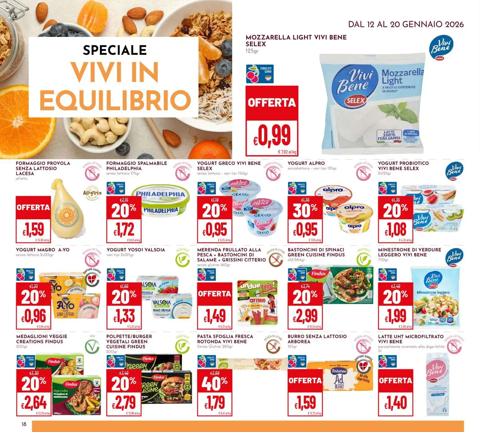 Volantino Pan del 12.01.2026 | Pagina: 18 | Prodotti: Minestrone, Verdure, Burro, Pasta