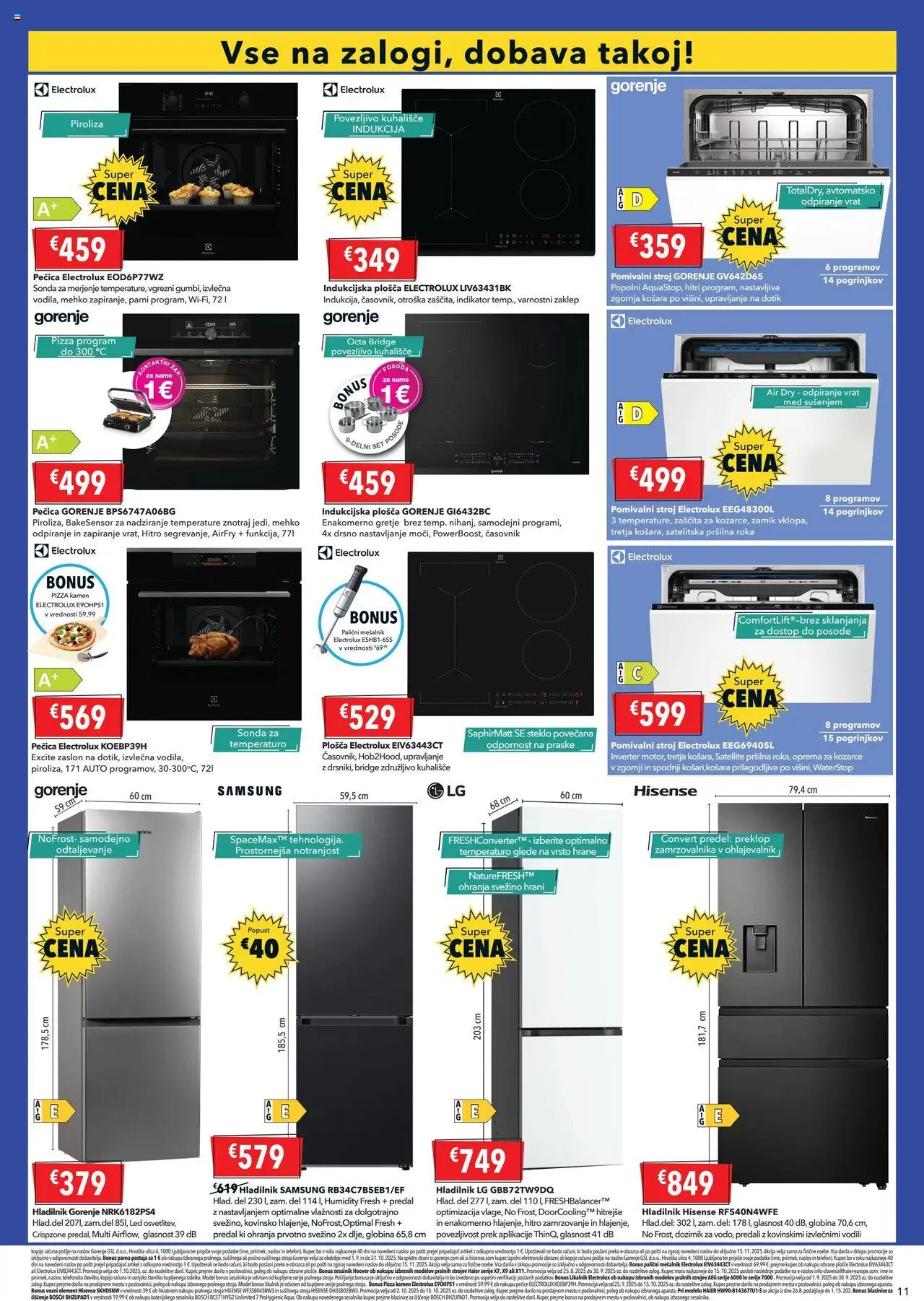 Novi Harvey Norman katalog ponudbe – veljaven od 02.10.2025 | Stran: 3 | Izdelki: Hladilnik, Pomivalni stroj, Sesalnik, Časovnik