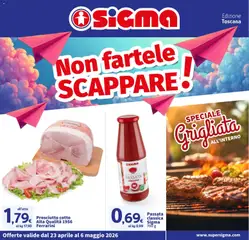 Anteprima del volantino SIGMA volantino Toscana valido a partire dal 23.04.2026