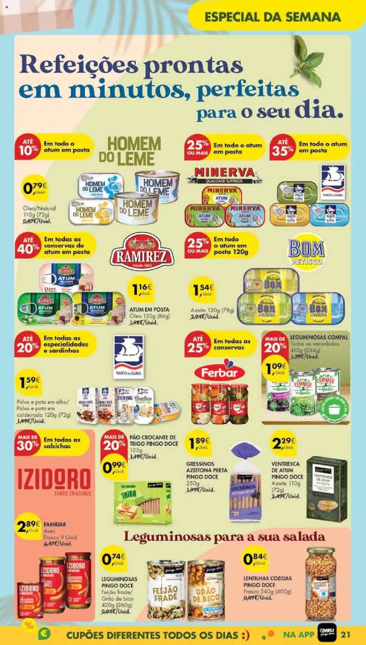 Pingo Doce Poupe Esta Semana Madeira │ válido de 12.08.2025 | Página: 21 | Produtos: Atum, Sardinhas, Óleo, Pão