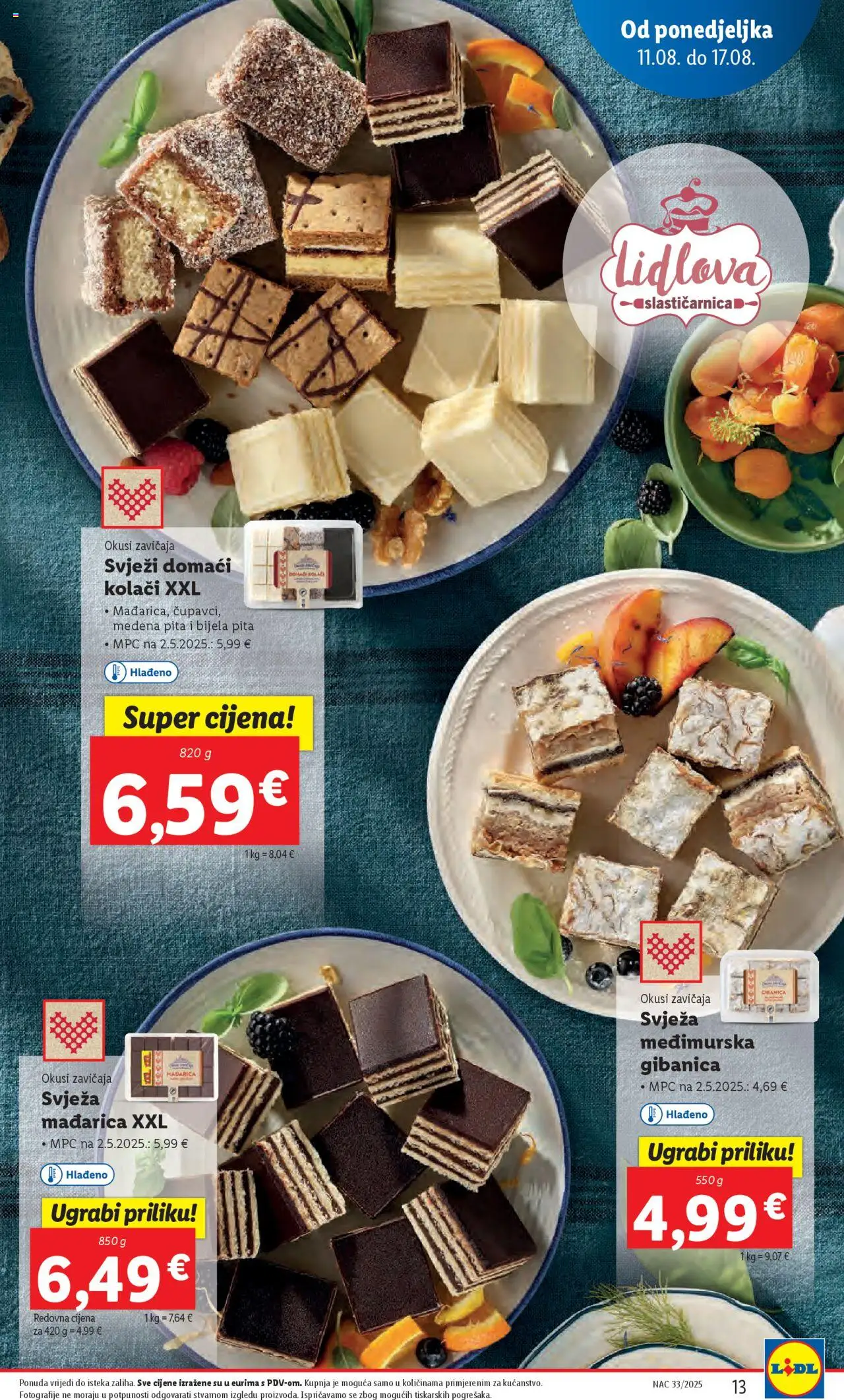 Lidl katalog | vrijedi od 11.08.2025 | Stranica: 13 | Proizvodi: Pita