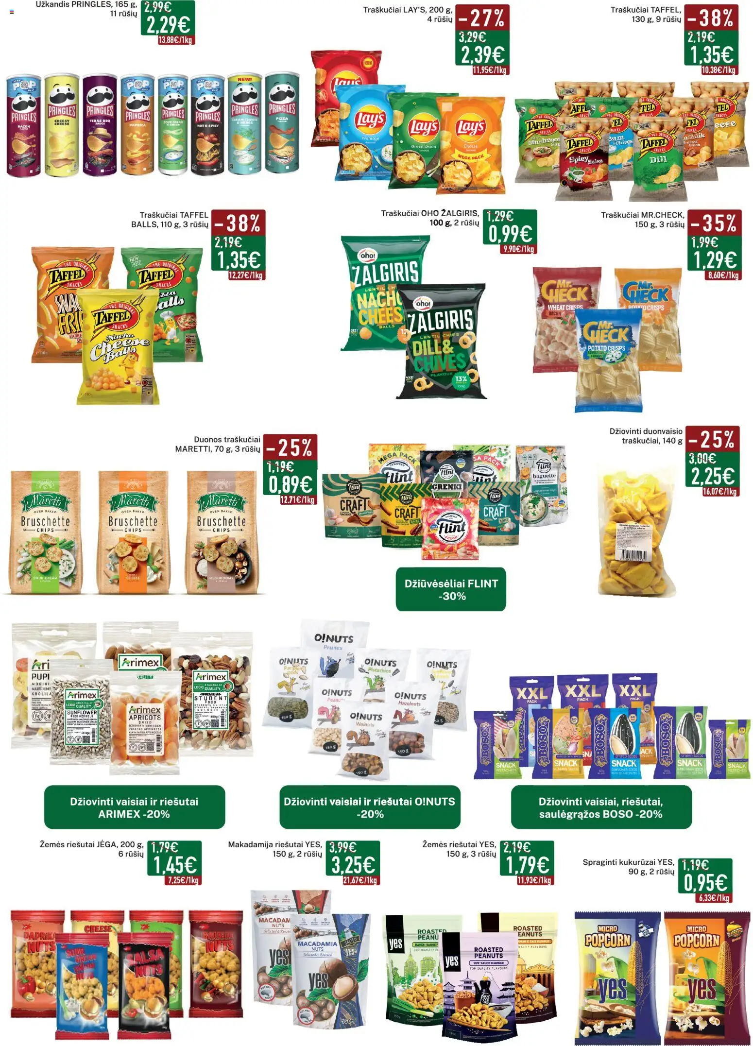 Elimart - TAU akcijos nuo 01.12.2025 | Puslapis: 11 | Prekių: Riešutai, Kukurūzai, Traškučiai, Saulėgrąžos