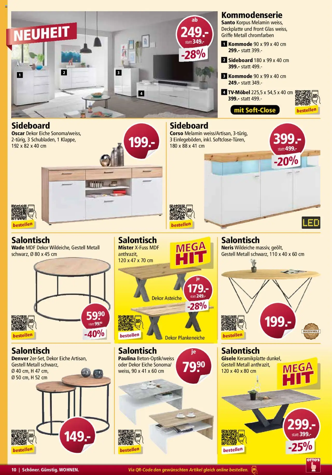 Otto's  Möbelflyer ab 01.07.2025 | Seite: 10 | Produkte: Kommode, TV, Sideboard