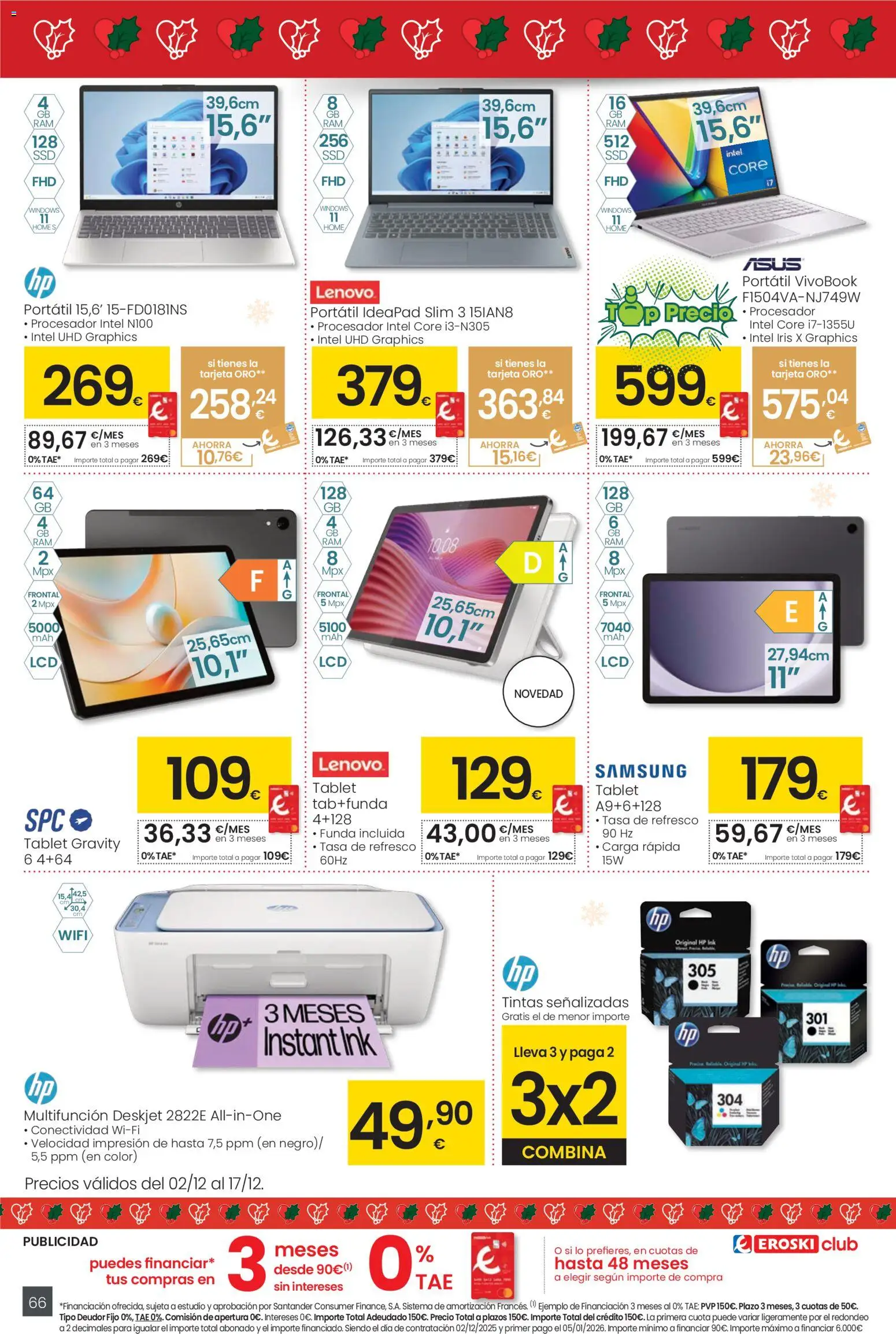 Eroski - Ofertón Navidad  │ válido desde el 27.11.2025 | Página: 66 | Productos: Tablet, Funda