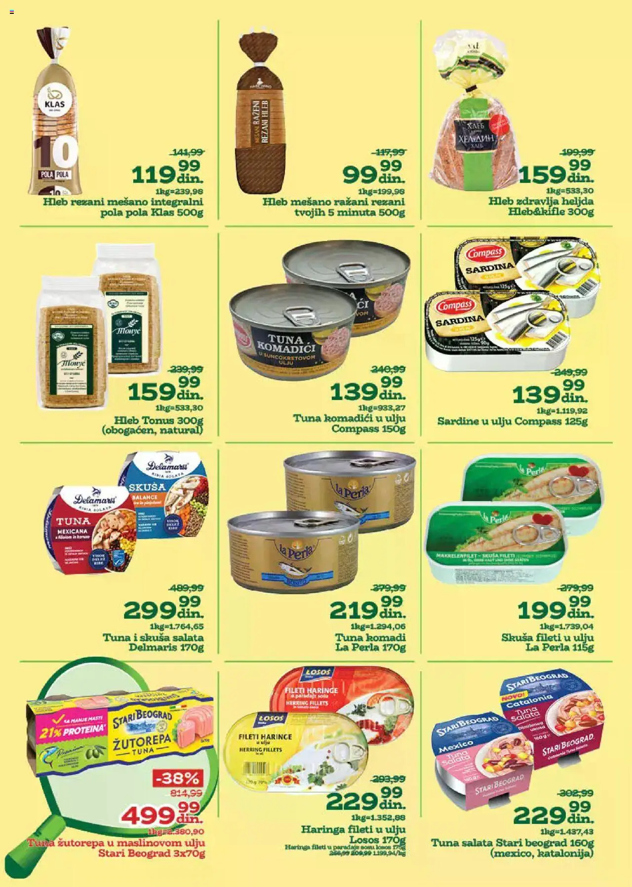 Univerexport katalog - važi od 18.08.2025 | Strana: 10 | Proizvode: Salata, Skuša, Losos, Sardina