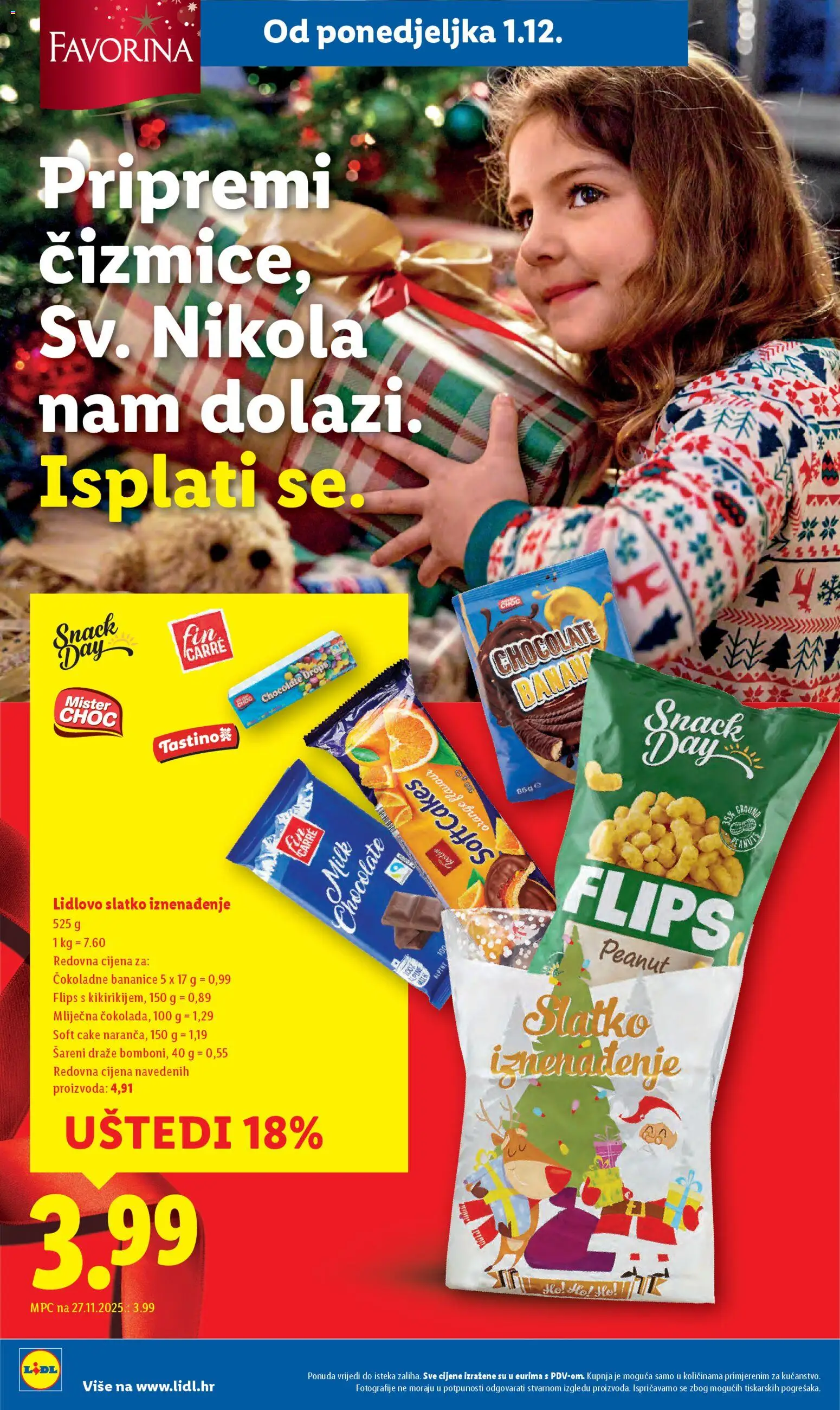 Lidl katalog | vrijedi od 01.12.2025 | Stranica: 6 | Proizvodi: Flips, Čokolada, Bomboni